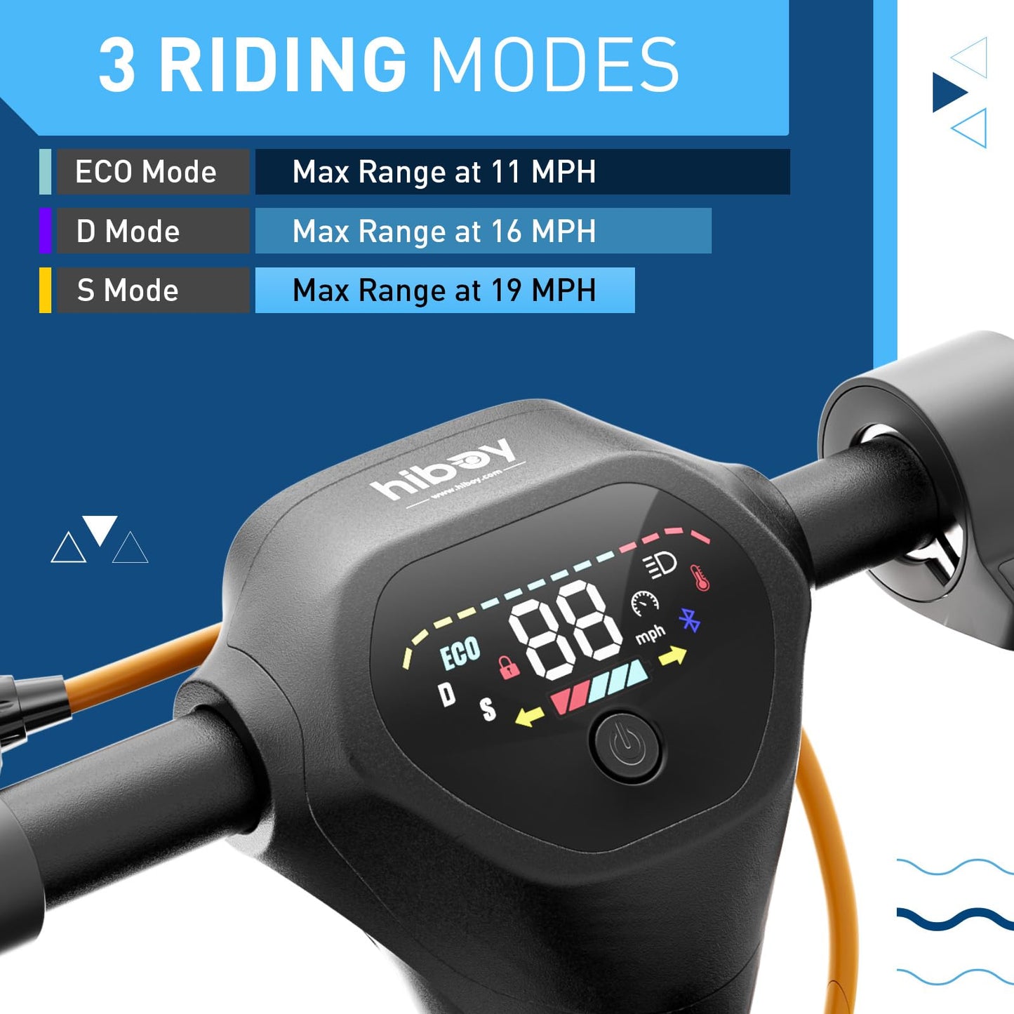 Hiboy S2 MAX Electric Scooter, 40.4 Mi Long Range & 19 MPH, 650W MAX Motor Power, 10'' Pneumatic Tires, Split Hub Set, Dual Braking System and Cruise Control, Foldable Commuter E-Scooter