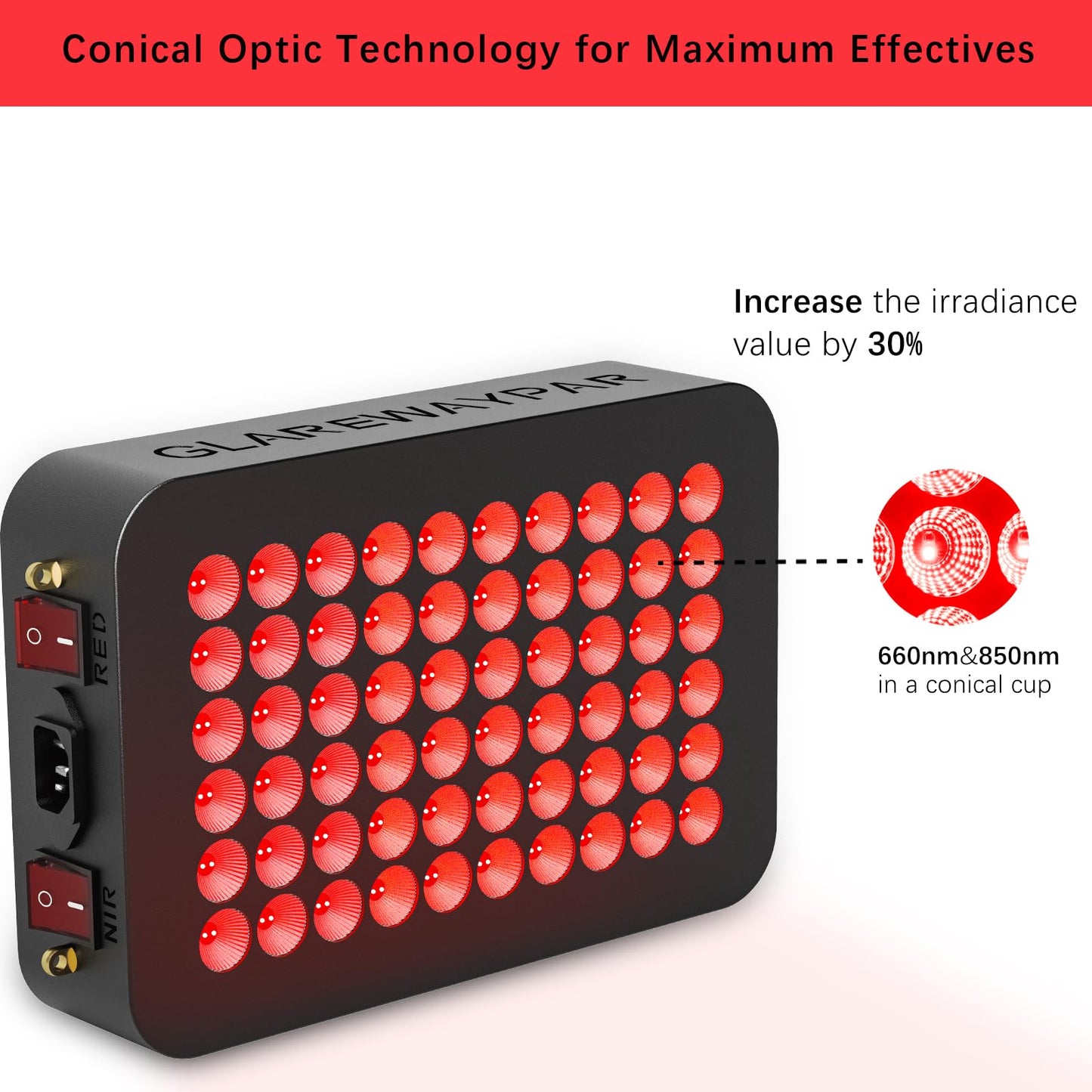 LED Red Light Therapy for Body Infrared Light Therapy Red Light Panel Red Light Therapy Device Red Light Therapy for Face