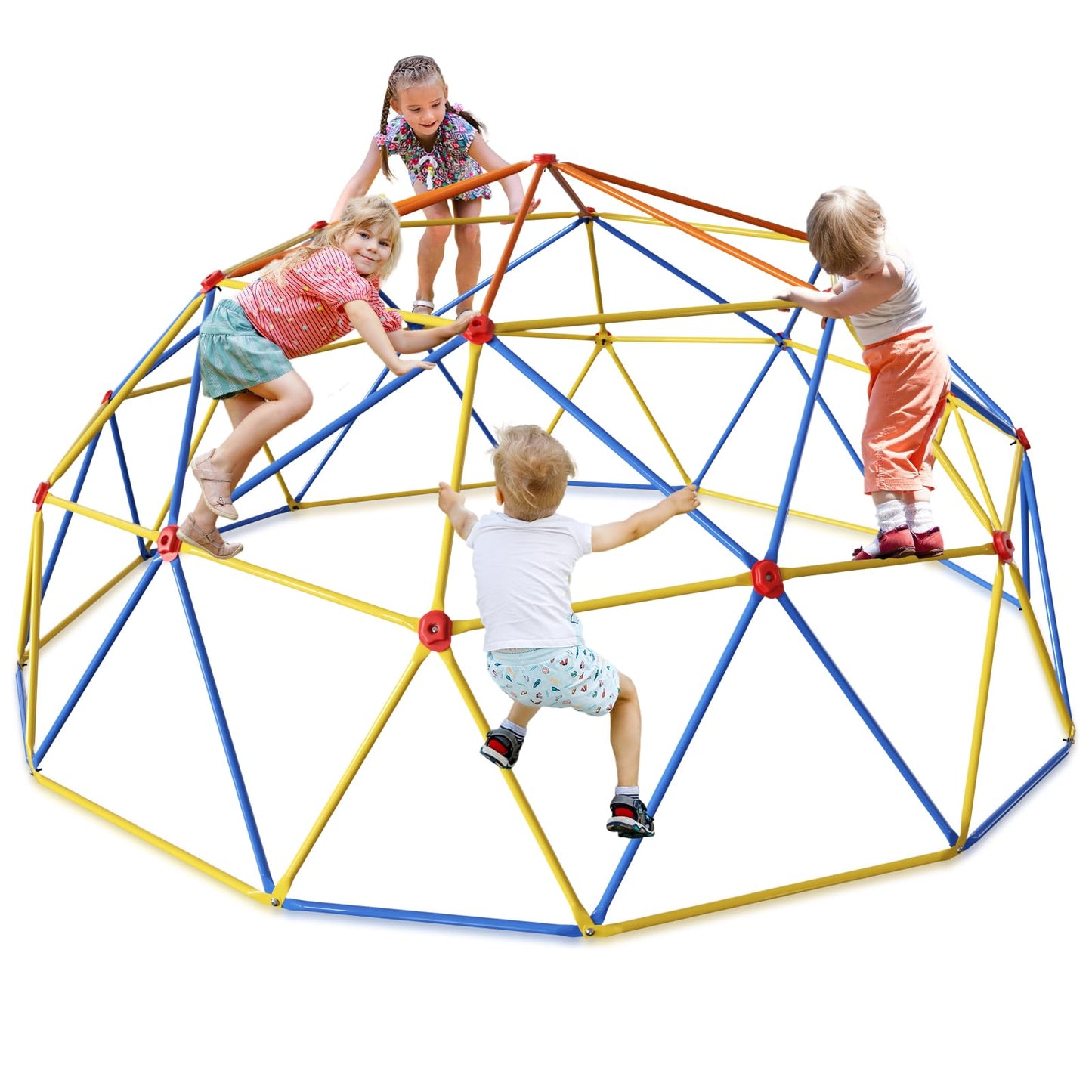 Baotree 10FT Climbing Dome, Outdoor Jungle Gym for Kids- Supports 1000LBS-Anti-Rust Metal Outdoor Play Structure ASTM Approved, Easy Assembly