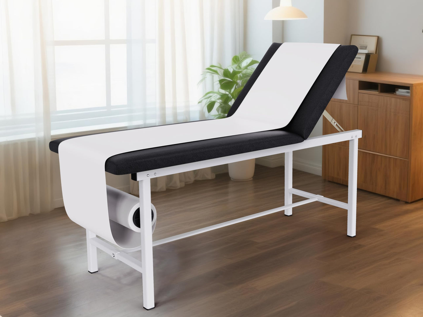 OLERN 27.6" Width Adjustable backrest Medical Exam Table & Bed with Paper Towel Holder, Message Treatment Table for Home Use, Clinic, Hospital, Chiropractic,Tattoo,Spa,440LBS