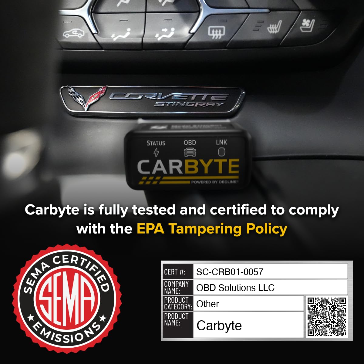 Carbyte AFM/DFM Disabler & Auto Start/Stop Eliminator for 2005-2024 and Select 2025 GM Trucks, SUVs & Cars