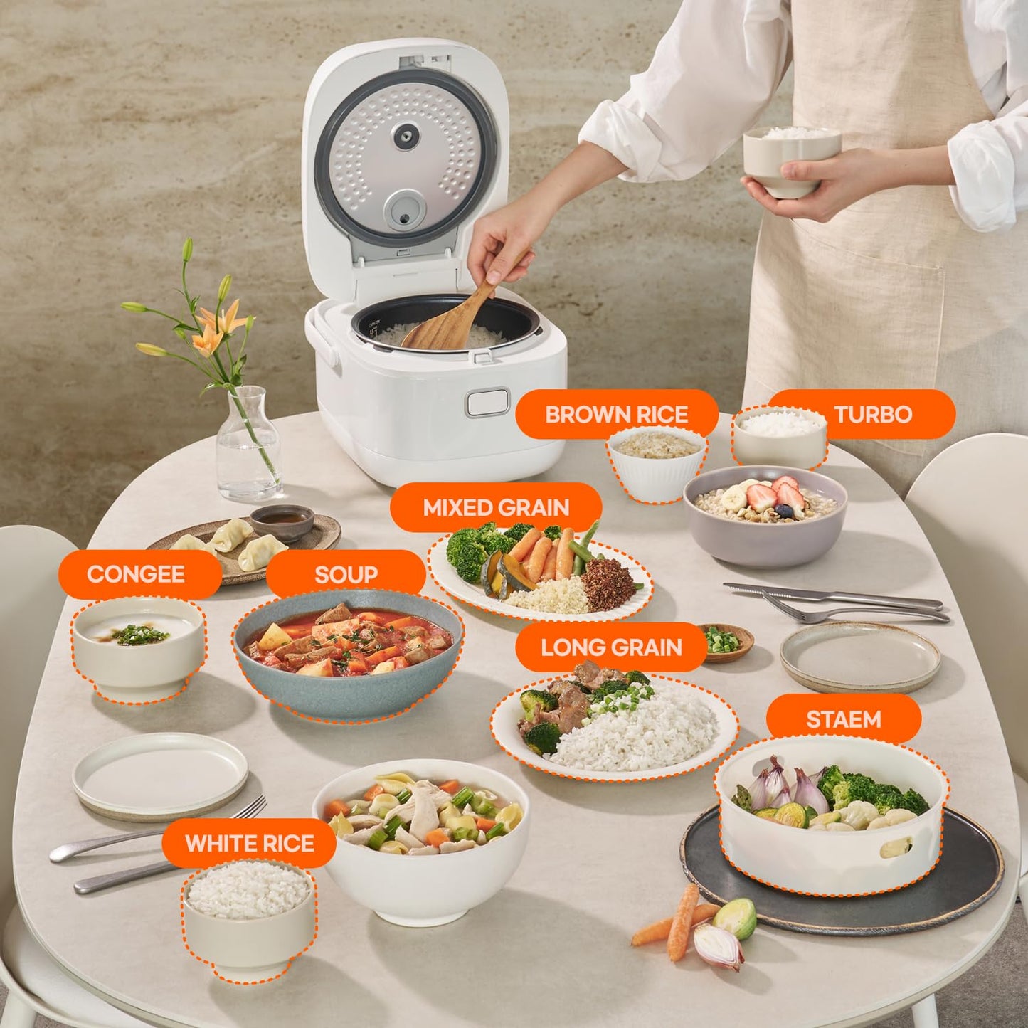 [CUCHEN] IH Induction Heating Rice Cooker/Micom 5.5 Cups/Specialized for Jasmine Rice, Basmati Rice, Calrose Rice