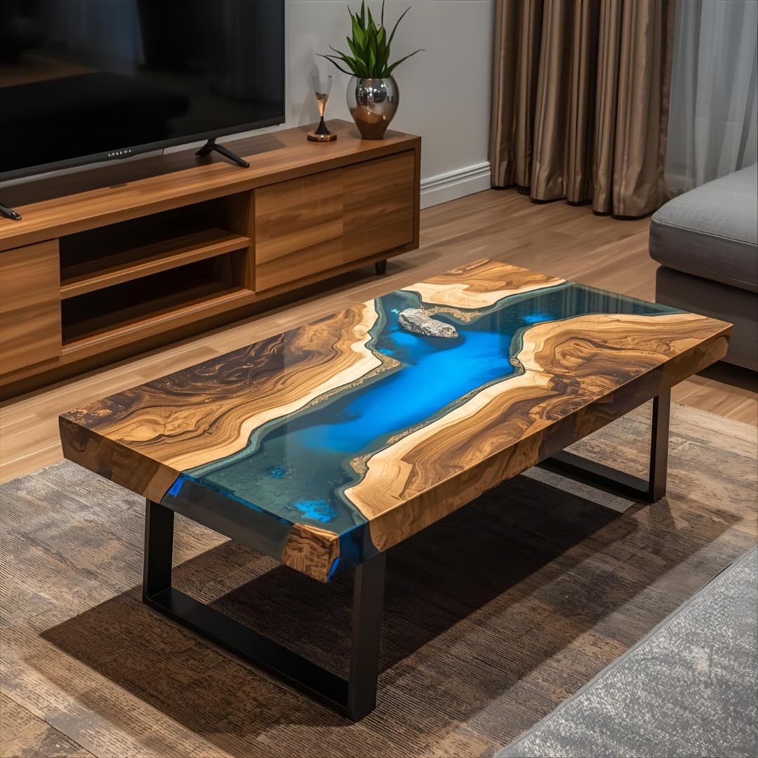 Boss Premium® Large No Seal HDPE Epoxy Table Mold, 48 x 24 Inch, Reusable Resin Table Molds River Table Mold Casting - Designed in USA