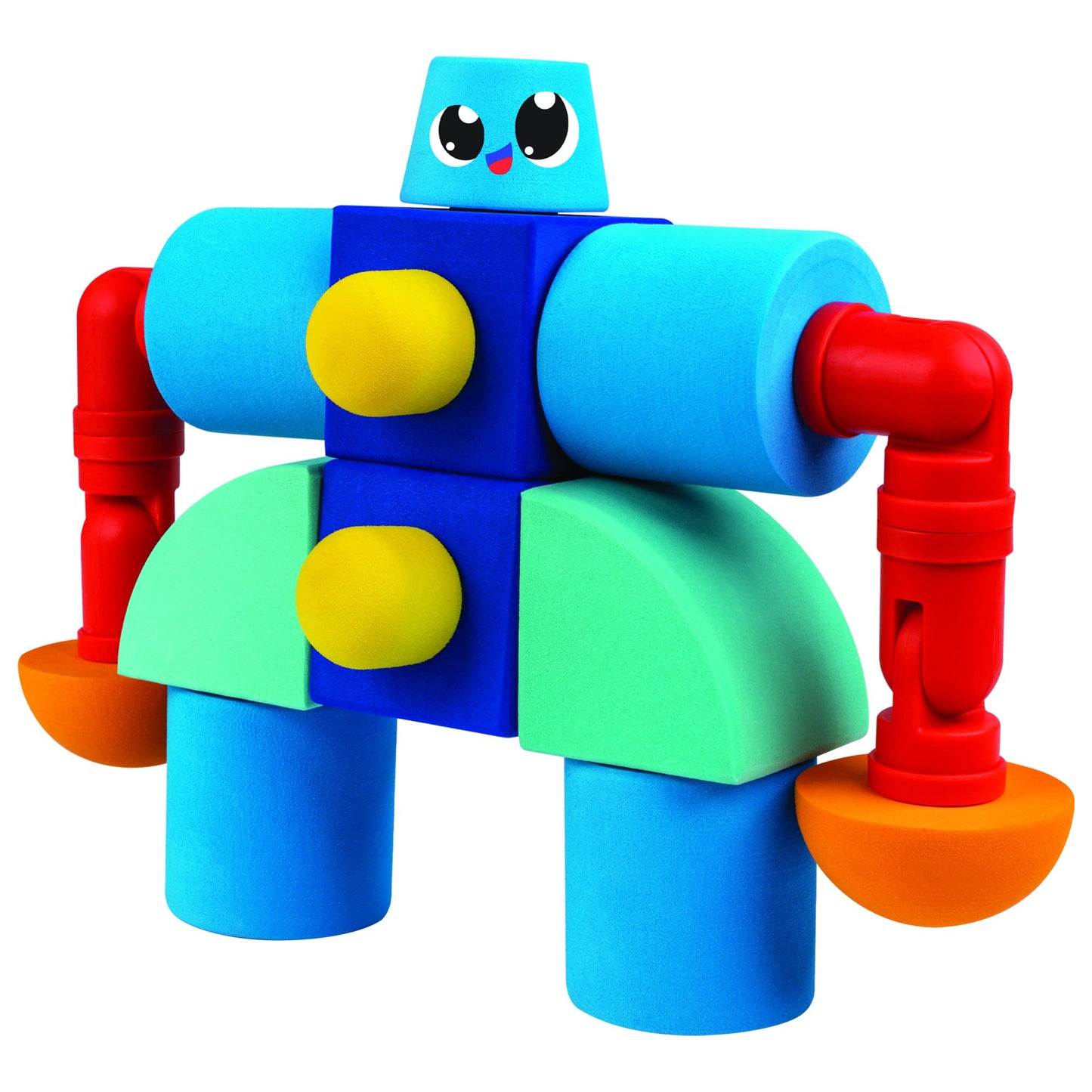 Blockaroo Magnetic Foam Building Blocks - 35-Piece Castle, Bath Toys for Toddlers, Preschool Toys, Bathtub Toys, Sensory Toys, Blocks for Toddlers 3-5, Engineering Toys for Kids 3-5, Bath Blocks