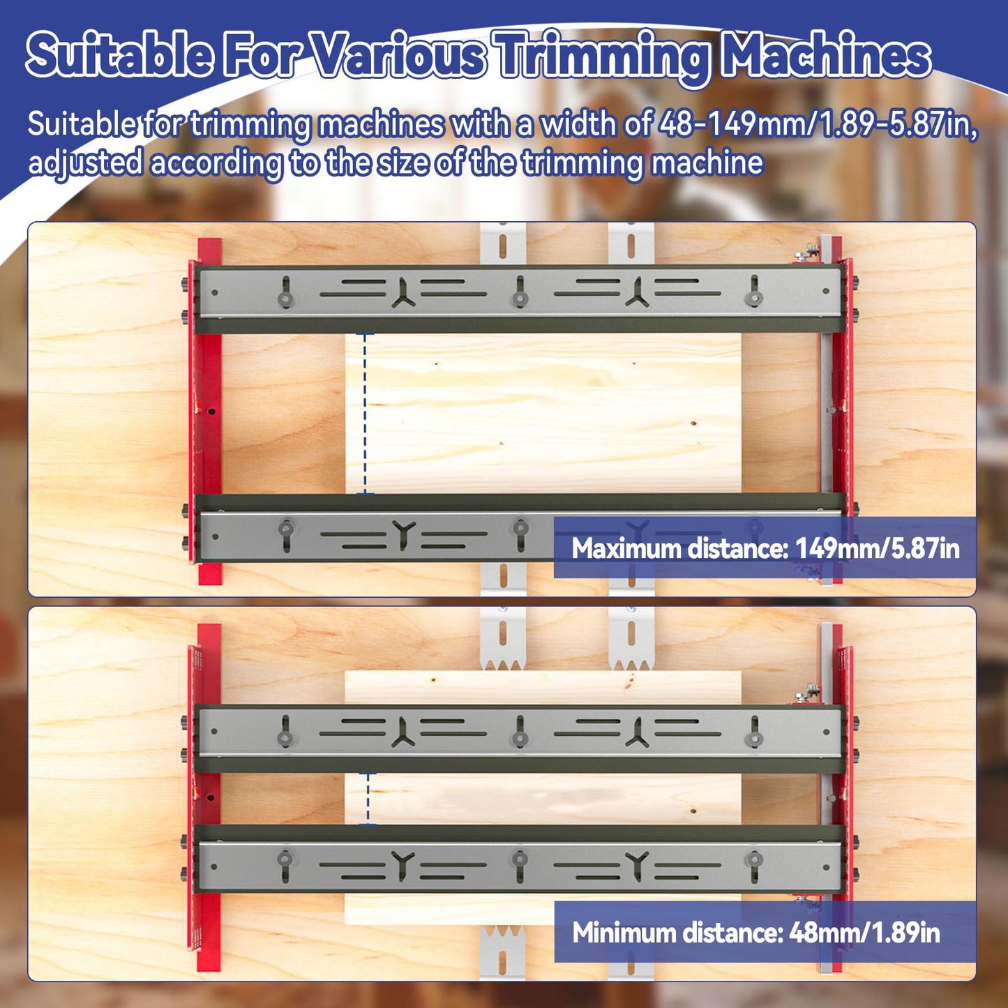 Bench Top Board Mill XL, 24 Inch Capacity, Router Sled For Flattening & Surfacing Cutting Boards, Glued-Up Panels,Multifunctional Woodworking Fixture Limit Block Set