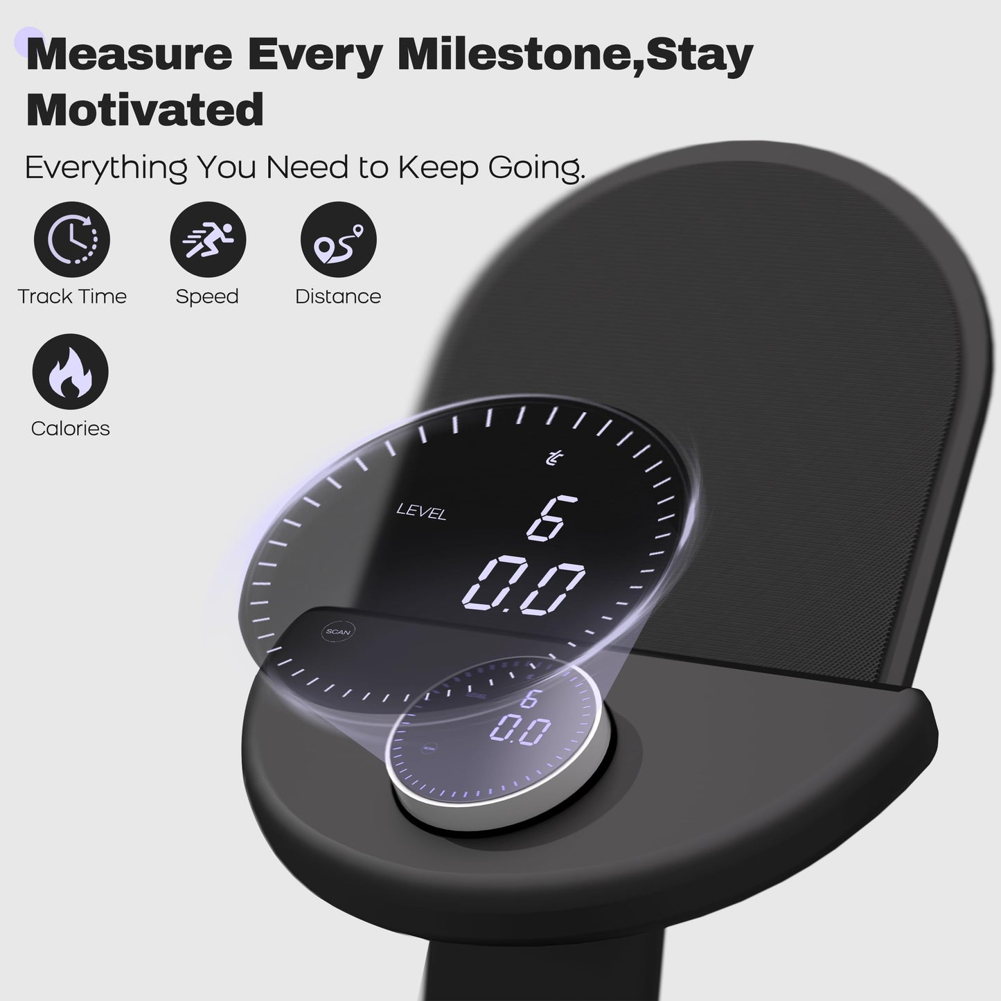 TOUSAINS Elliptical Trainer ET3,32 Magnetic Resistance Levels,Elliptical Machine for Home with Compact Design,Hyper-Quiet Magnetic Driving System 265lbs Max Capacity