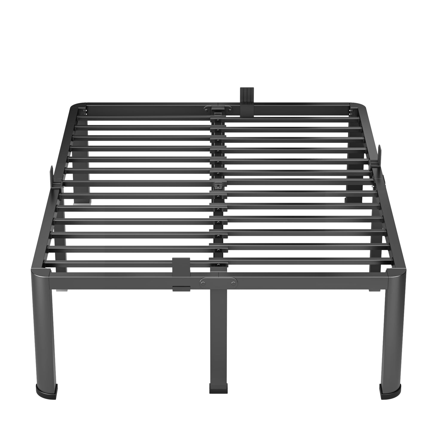 VIPSHOW 20 Inch Queen Heavy Duty 3500 lbs Bed Frame with Round-Corner Legs & Anti-Squeak Design – Quick Assembly Metal Platform, No Box Spring Needed