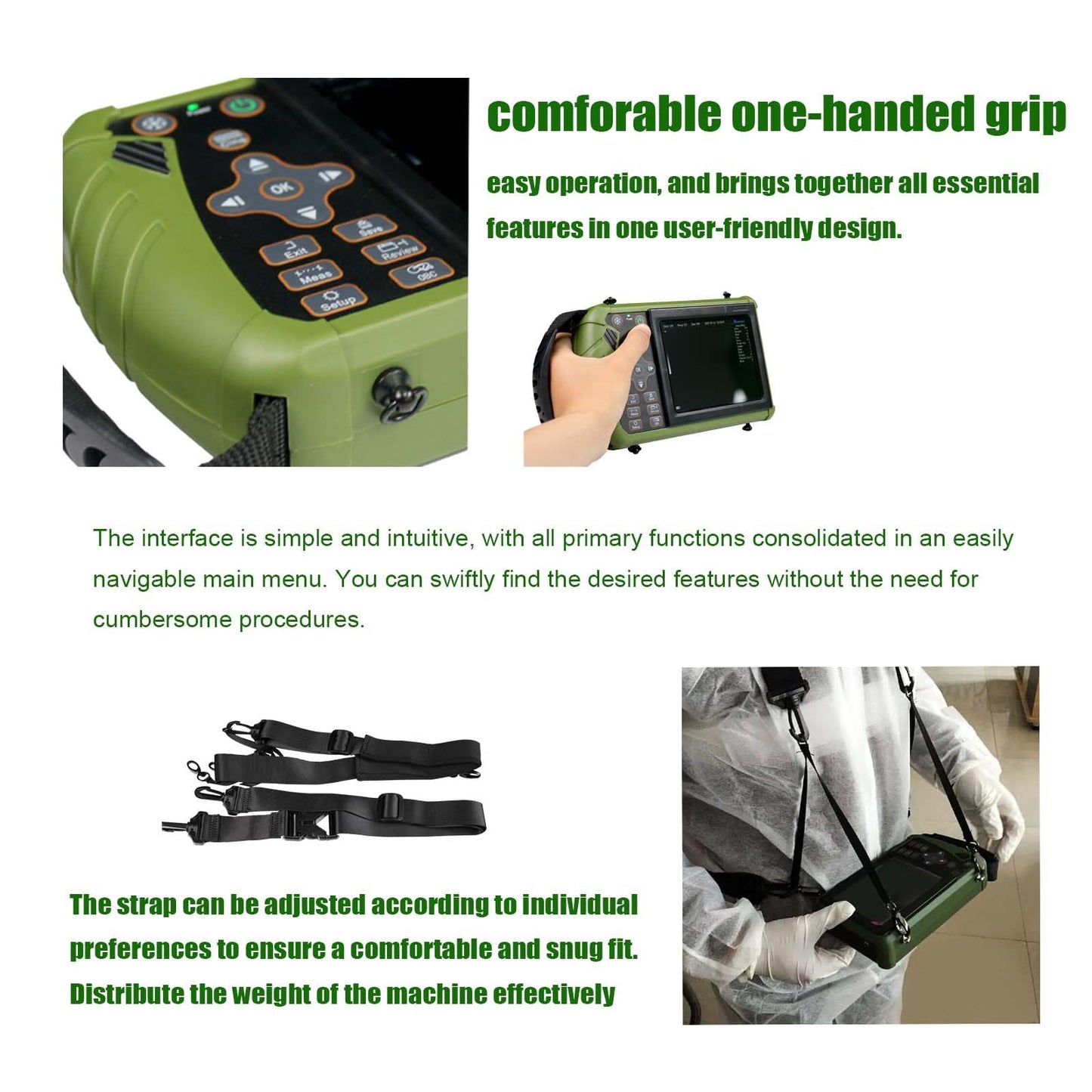 DAWEIanimed DAWEI Professional Vet Ultrasound Machine Portable Veterinary Handheld Scanner B-Ultra Sound with 3.5MHz Probe for Pig,Sheep, Goat, Dog use
