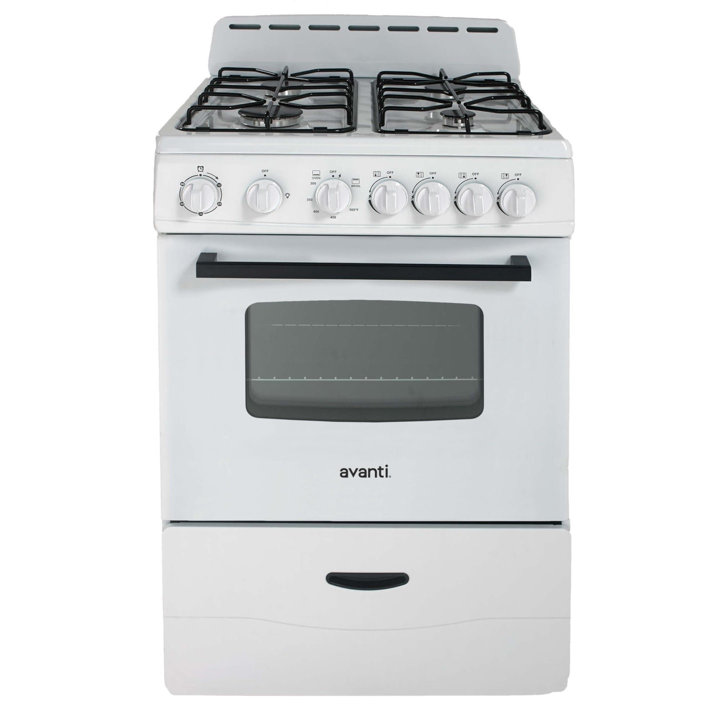 Avanti GR2414CW GR24 24" Compact Gas Range Oven, in White