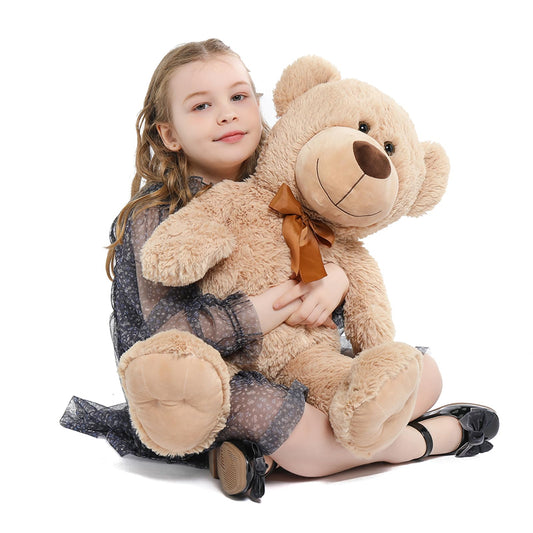Tezituor Brown Teddy Bear Stuffed Animal, 26 inch Large Stuffed Teddy Bear Plush for Girl Boys Girlfriend, Soft Teddy Bear Toy Gift for Baby Shower, Birthday