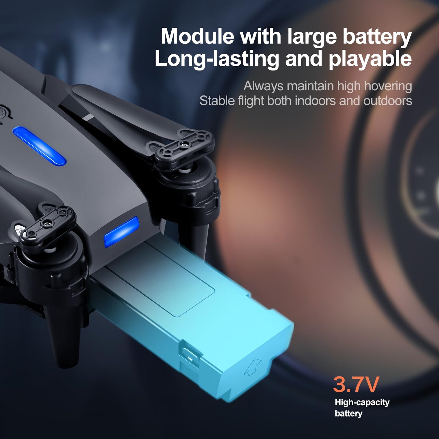 elecci E99 Drone with Screen Controller, Two-batteries, Altitude Hold, One Key Take Off/Landing, Active Obstacle Avoidance. with Black Outdoor Carrying Case. (White - 2 batteries)