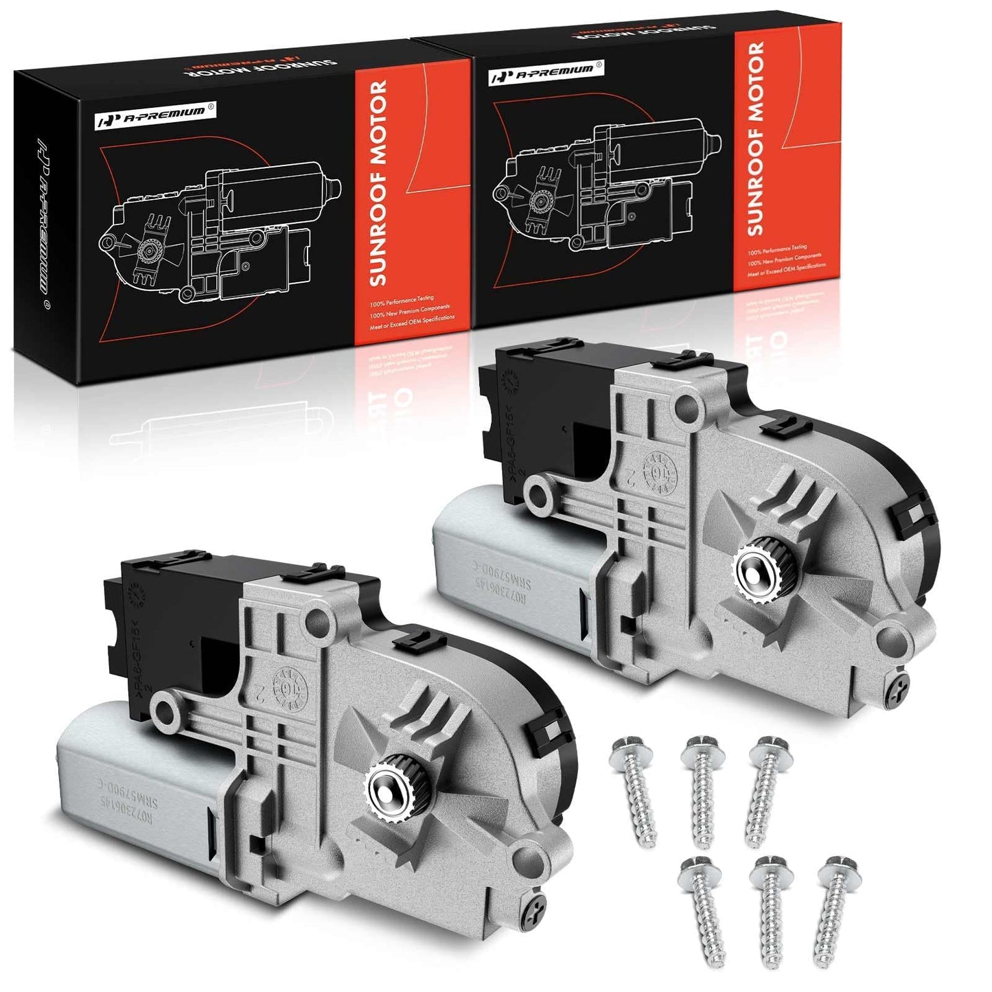 A-Premium Sunroof Moon Roof Motor 2-PC Set Compatible with Ford Explorer 2011-2017 Sport Utility, Left and Right, Replace# BB5Z15790A