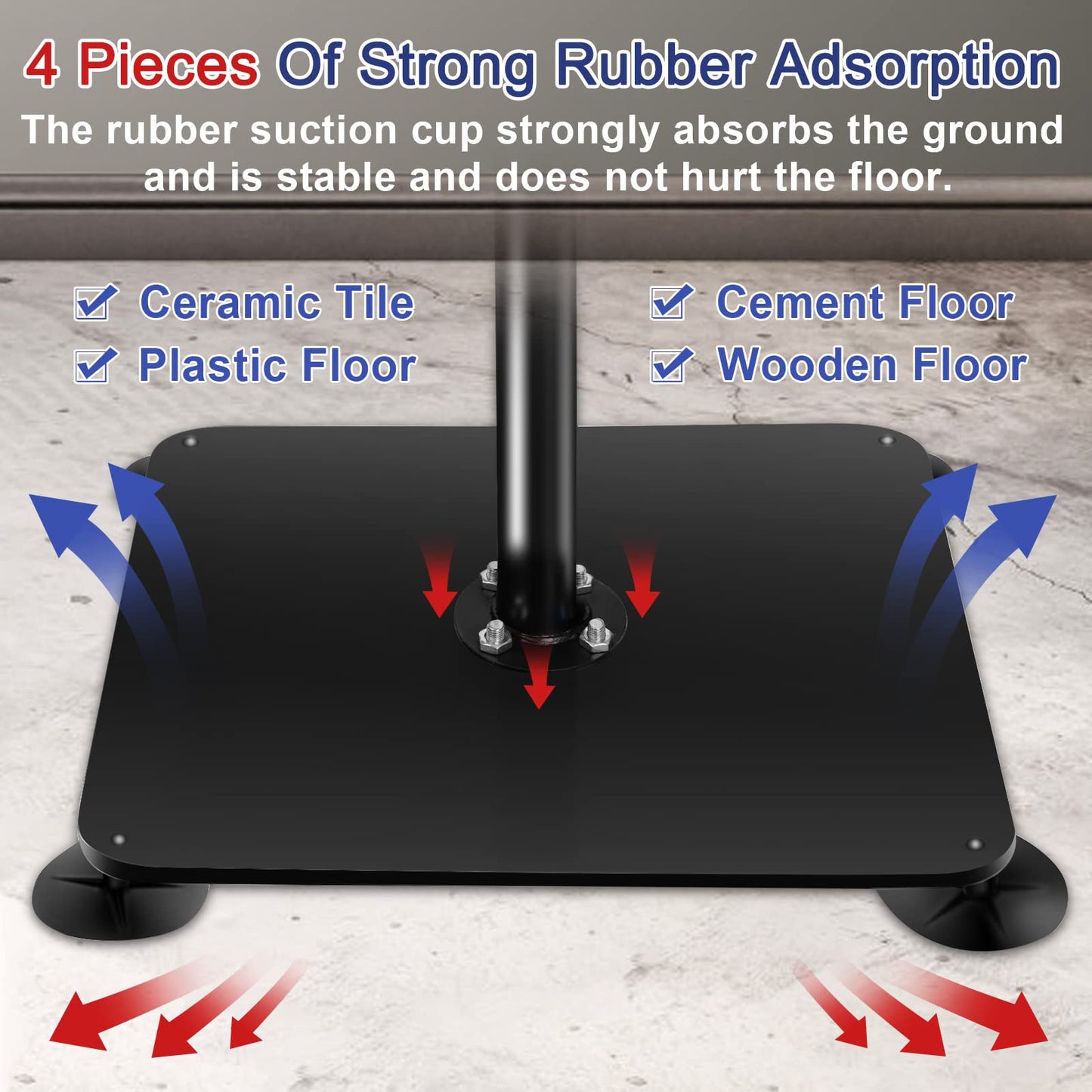 INNOLIFE Boxing Speed Trainer,Boxing Spinning Bar with Speed Bag Free Standing Adjustable Height from 4.8 ft-6 ft