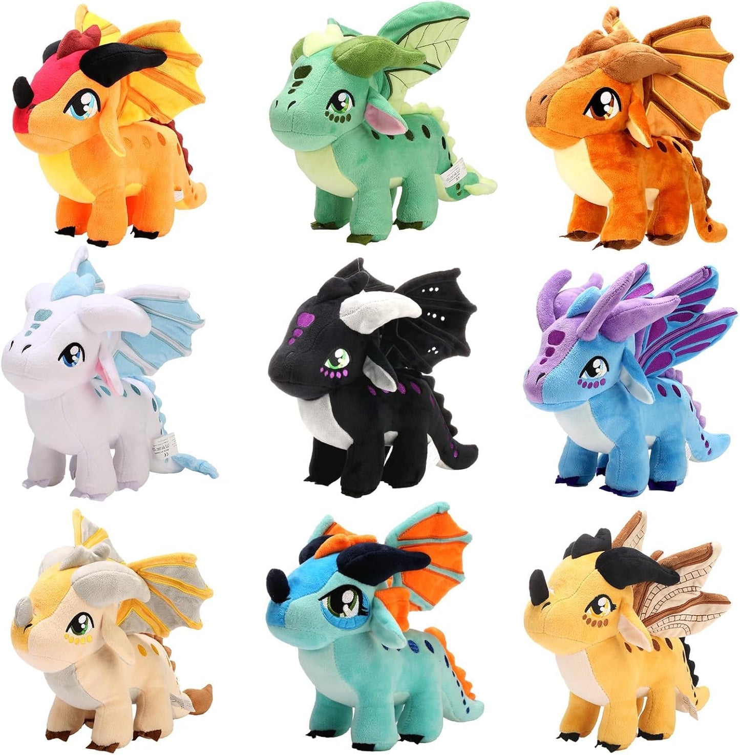 Mejglrc Wings Dragon Plush - Wings Dragon Plush Pillow Toy - Kawaii Pterosaur Plushie - Soft Flying Dragon Hugging Pillow for Kids Boys Girls (Skywing)