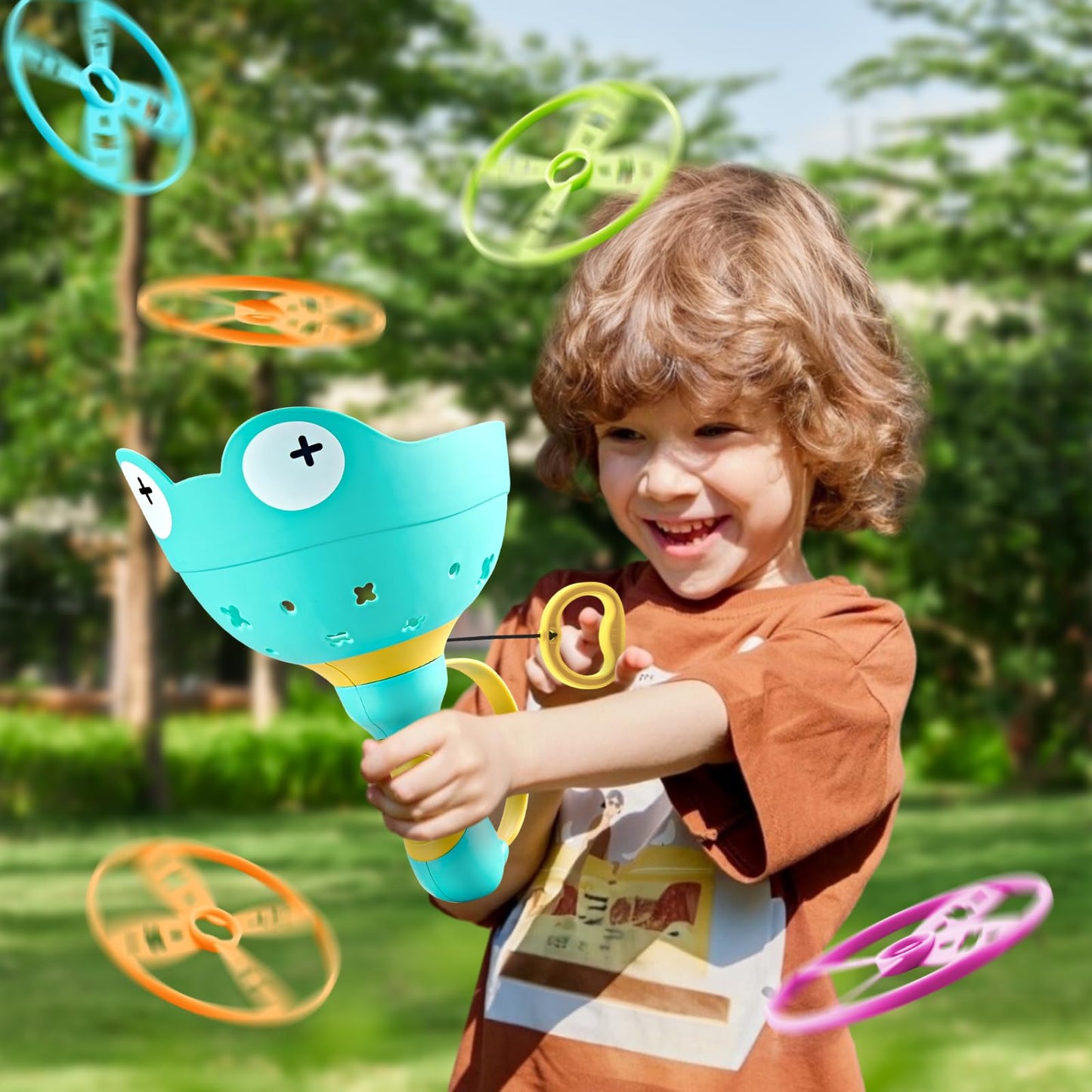 pamexin Outside Toys for Kids Ages 4-8 - Manual Capture Catching Game - Toddler Chasing Toy for Boys & Girls, Ages 3-7 - Outdoor Fun Family Games