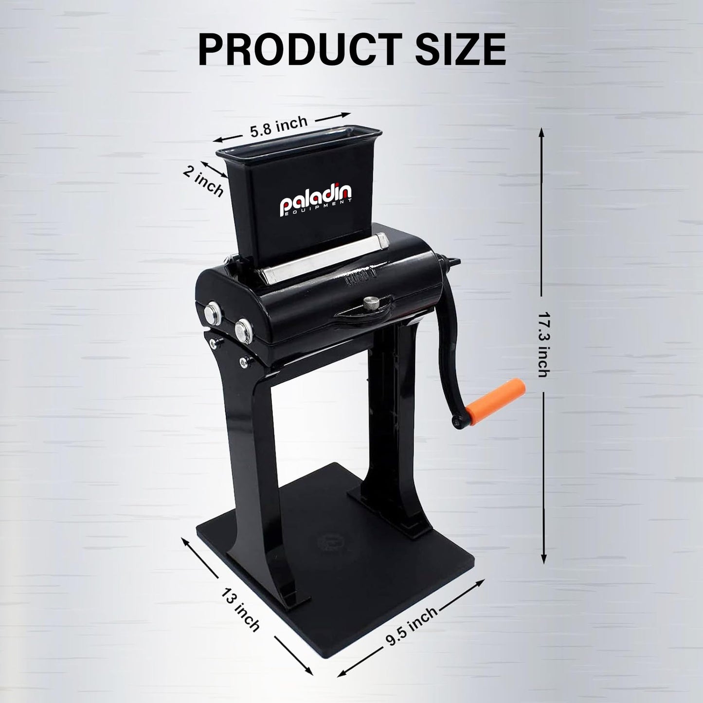 Paladin Equipment Meat Tenderizer Tool Manual Machine beef Jerky Slicer, 2-in-1 meat tenderizer machine Heavy Duty Cuber, 2 Set of Stainless Steel Blades, Aluminum Construction for Beef, Chicken