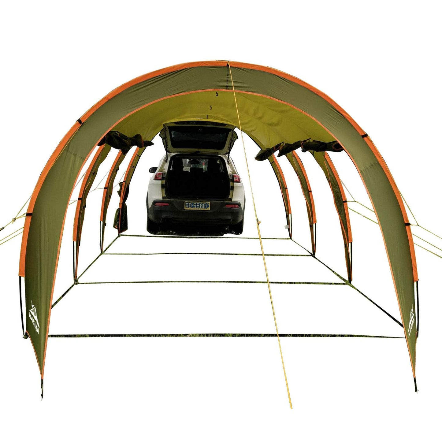 Car Canopy Tent Large Camping Shade for 8-10 Person Family Tent Picnic, BBQ, Friends Gathering Waterproof Windproof Lightweight Easy Setup 15 * 10 FT