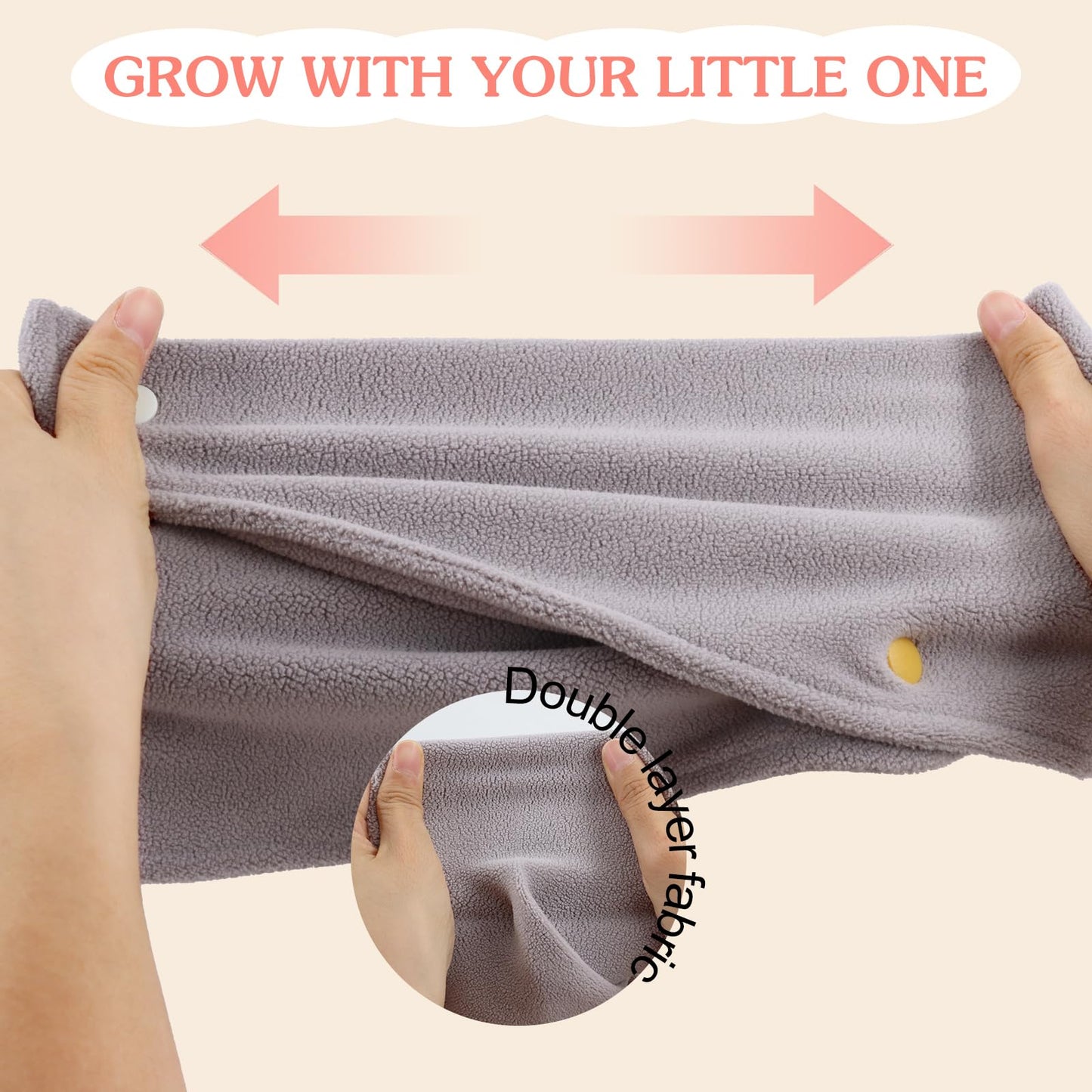 NASULAR Toddler Girls Soft Neck Warmer Baby Boys Winter Scarf Kids Warm Round Scarves (A-light grey, One Size)
