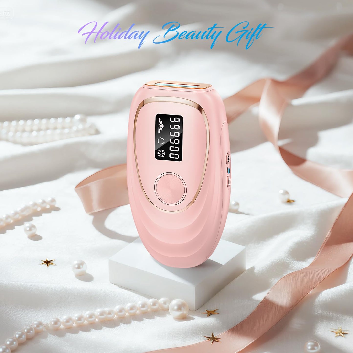 Oreeth Laser Hair Removal Device, at-Home IPL Hair Removal for Women & Men - Safe 45°F Ice-Cooling Contact for Painless & Long-Lasting Results, 86% Hair Reduction in 3 Weeks for Full Body, Hot Pink