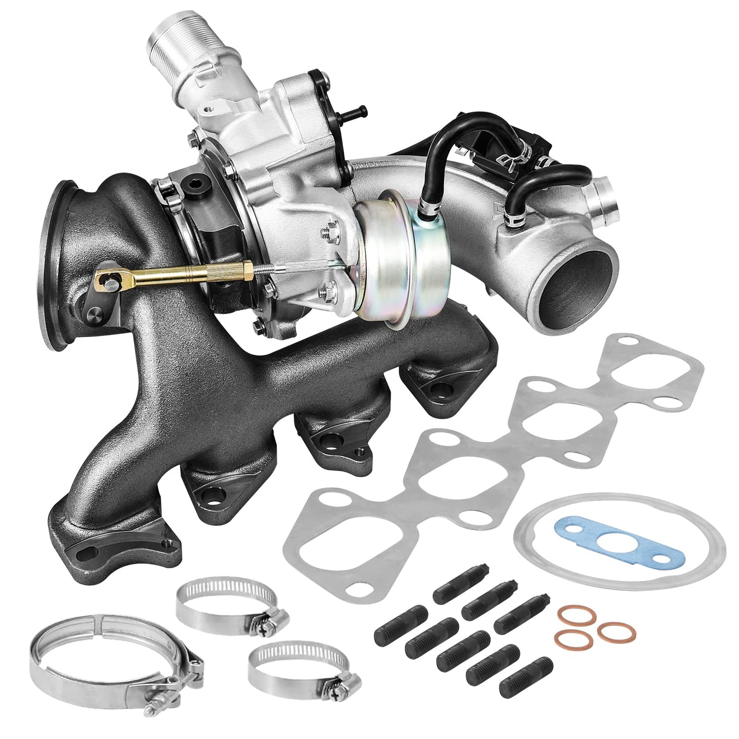 TEMSONE 1.4 L Turbocharger with Gaskets Repair kits Compatible with 2011-2015 Chevy Chevrolet Cruze 2012-2020 Sonic 2013-2021 Trax 2013-2021 Buick Encore Replace# 667-203 55565353 GT1446 Turbo Charger