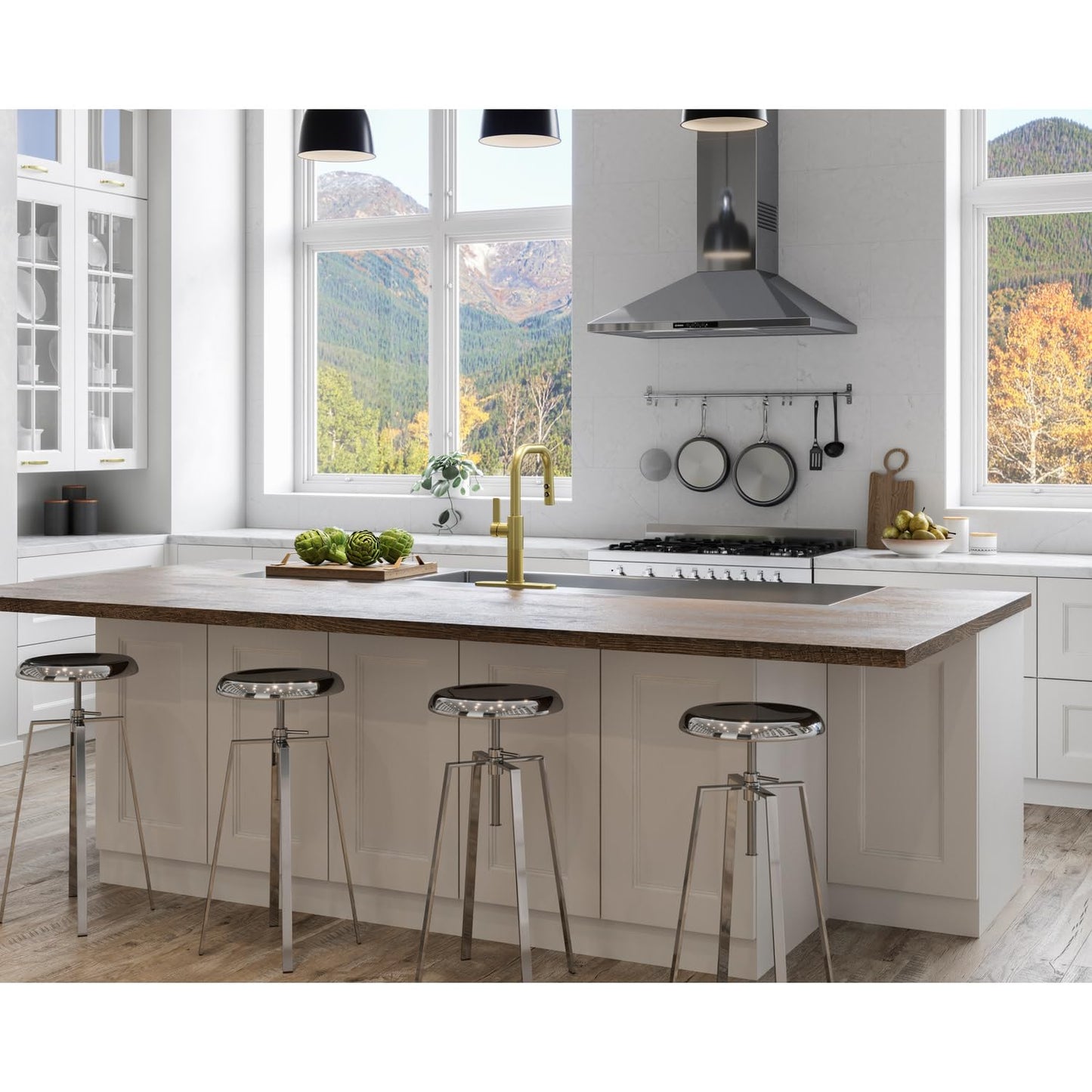 Pfister Montay 1-Handle Pull-Down Kitchen Faucet in Polished Nickel