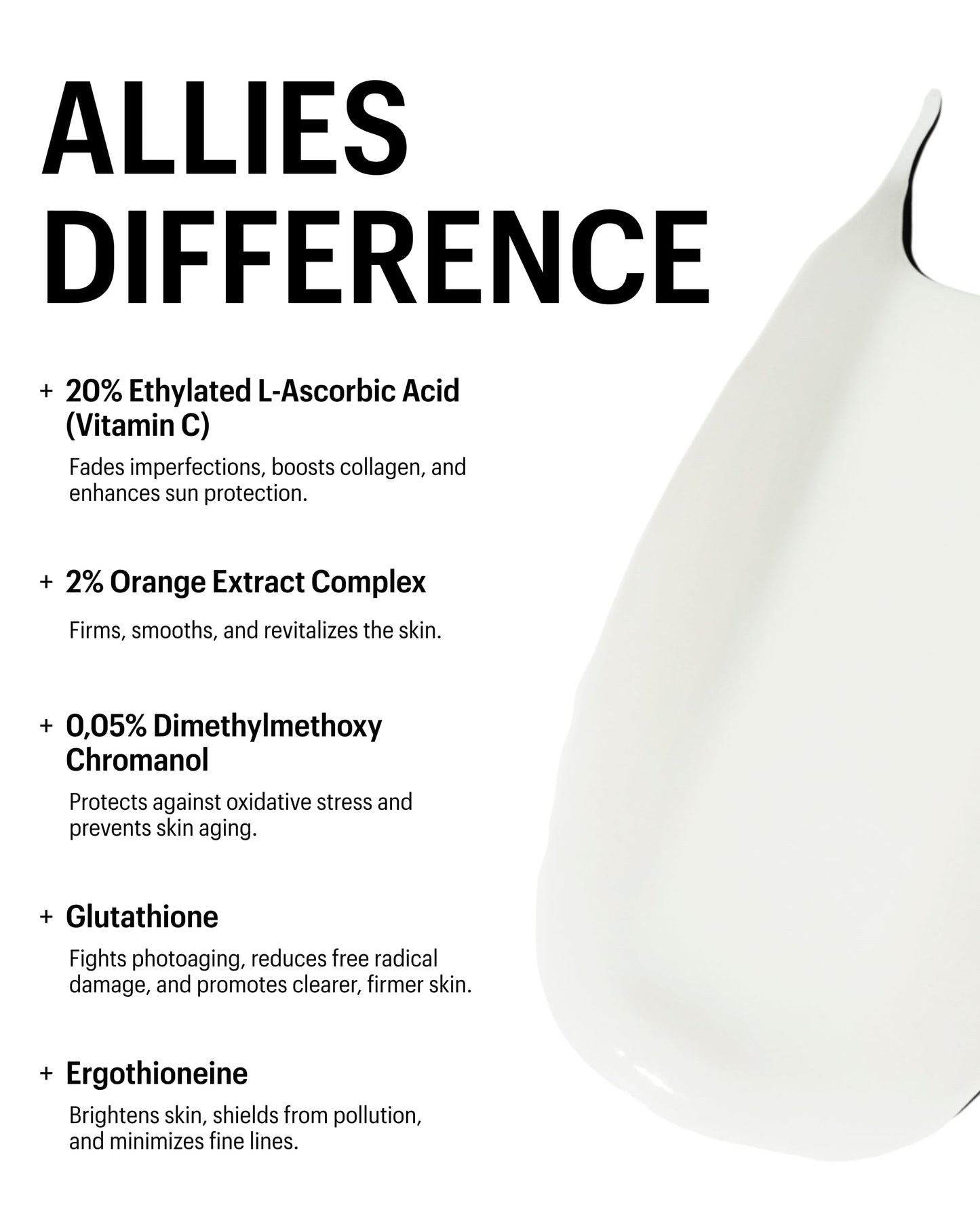 Allies of Skin 20% Vitamin C Serum | Daily Glow & Firming Face Serum | Lightweight Waterless Formula Treats Uneven Tone & Spots | Anti-Aging Support for Smooth, Radiant Skin | 1 fl oz