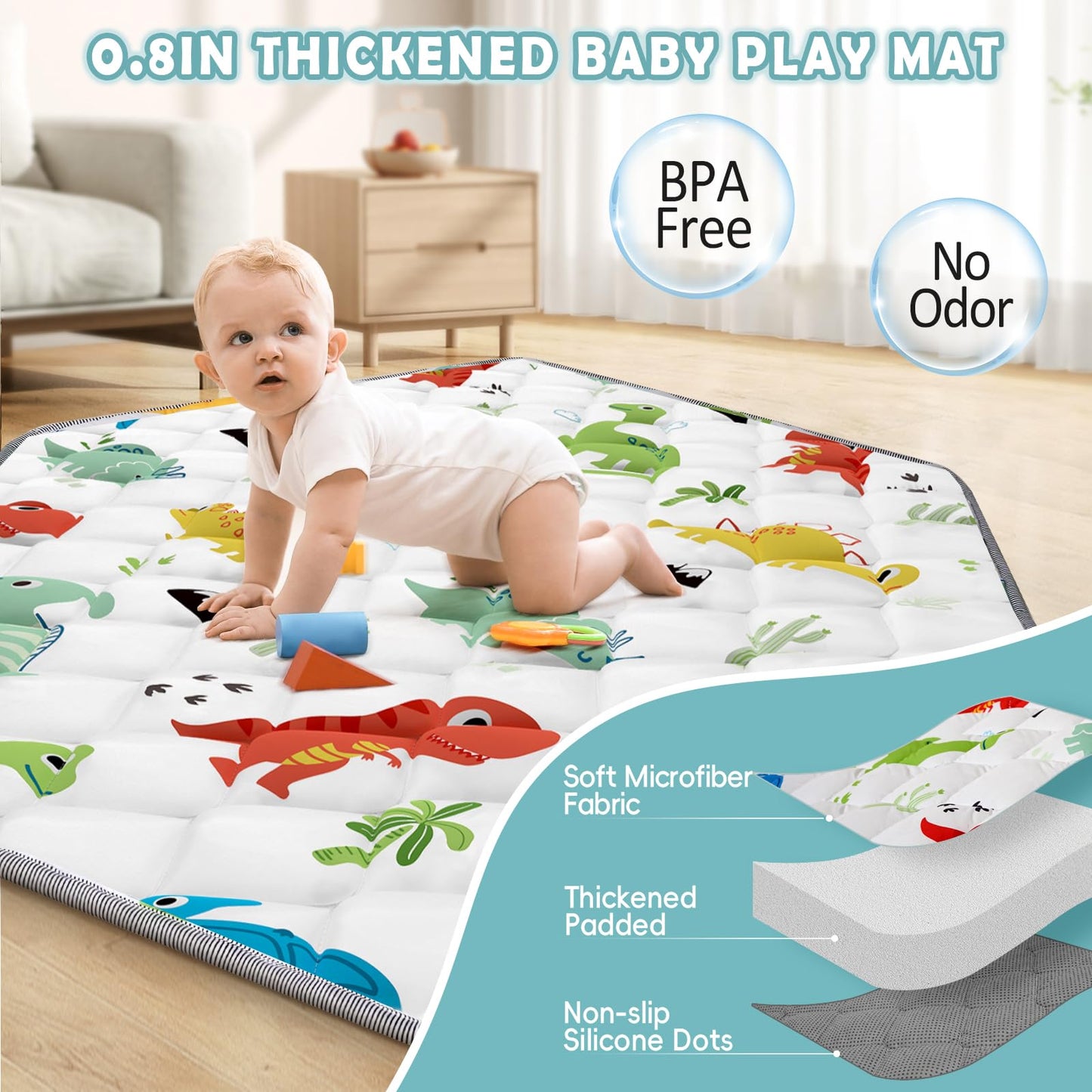 Palopalo Pop Up Baby Playpen with UPF50+ Canopy & Mat, Indoor & Outdoor Foldable Play Pen for Babies and Toddlers, Portable Baby Beach Tent with Travel Bag, Pop Up Pack and Play Yard, Grey
