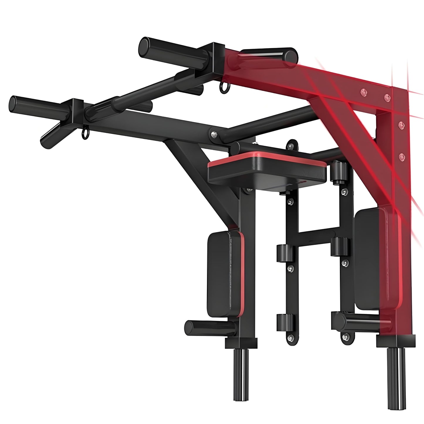 HAKENO Multifunctional Wall Mounted Pull Up Bar Chin Up bar,Dip Station for Indoor Home Gym Workout,Power Tower Set Gym Equipment 800LBS
