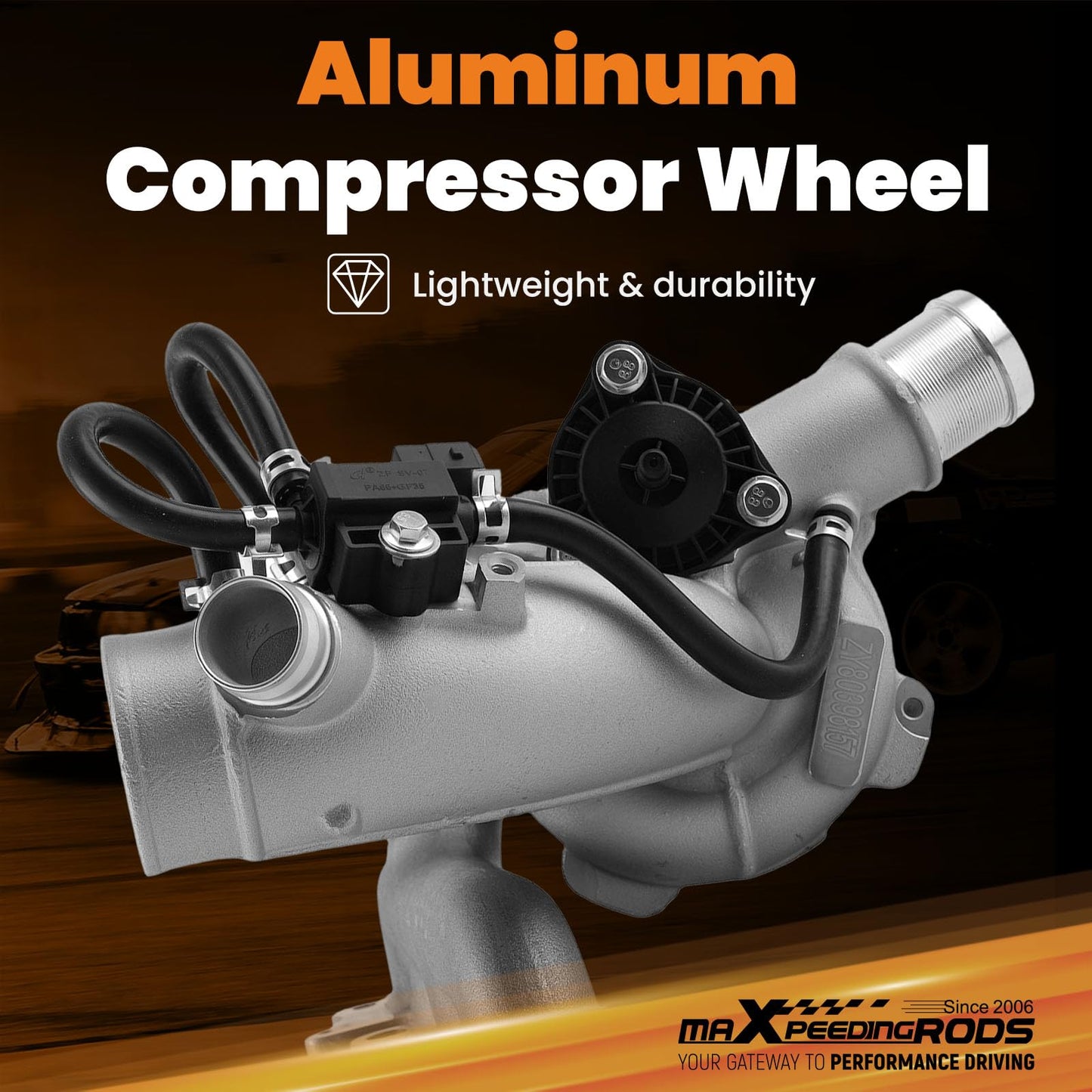 maXpeedingrods 667-203 Turbo Turbocharger for Chevrolet Chevy Cruze 2011-2016 Sonic 2012-2020 Trax 2013-2021, for Buick Encore 2013-2021, 1.4L Engine, 55565353, Basic VL Series