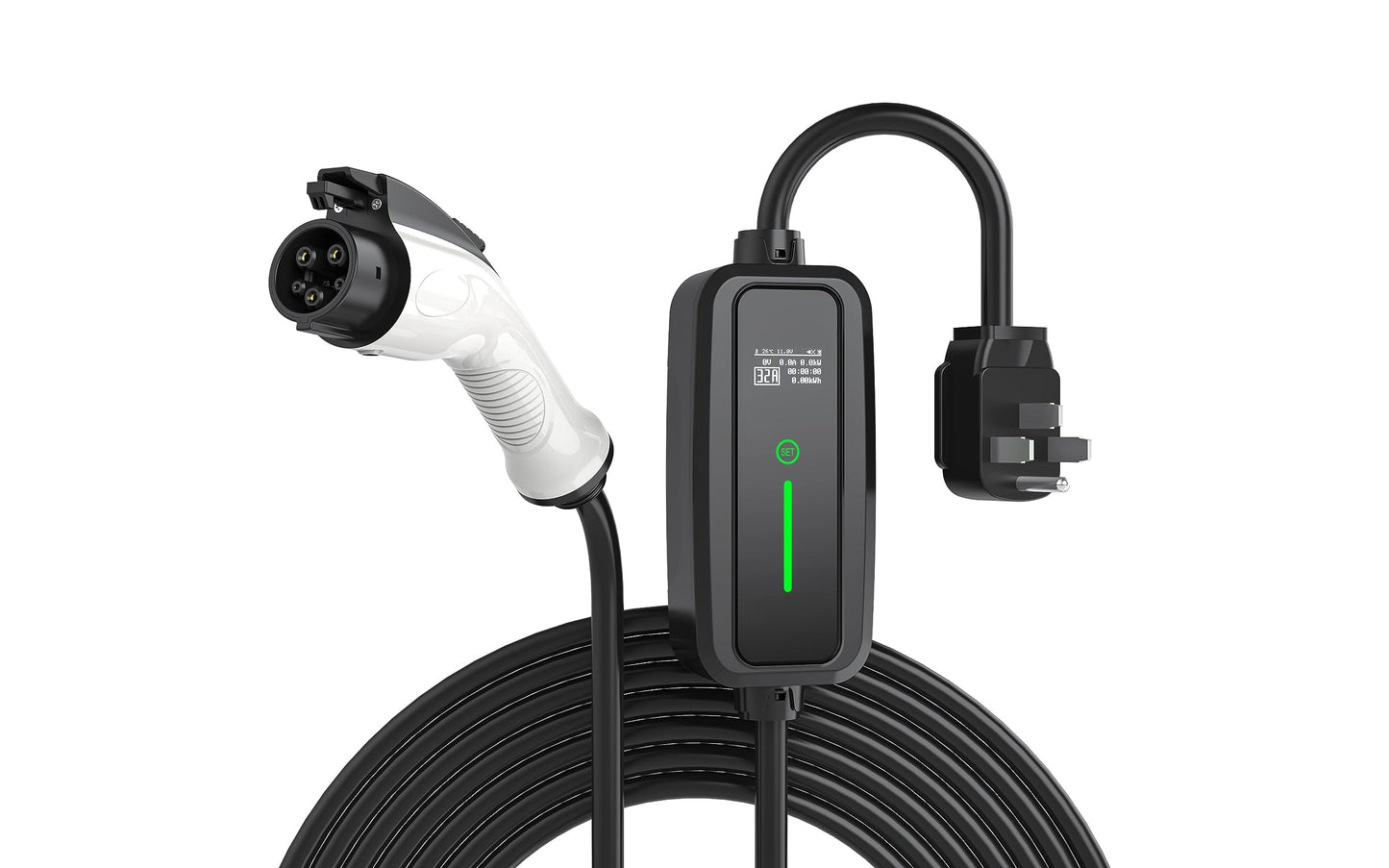 RexingUSA Level 2 EV Charger, NEMA 14-50, 250V 32 Amp, 17 ft Extension Cord & J1772 Cable - Fast Charging for All J1772 EVs