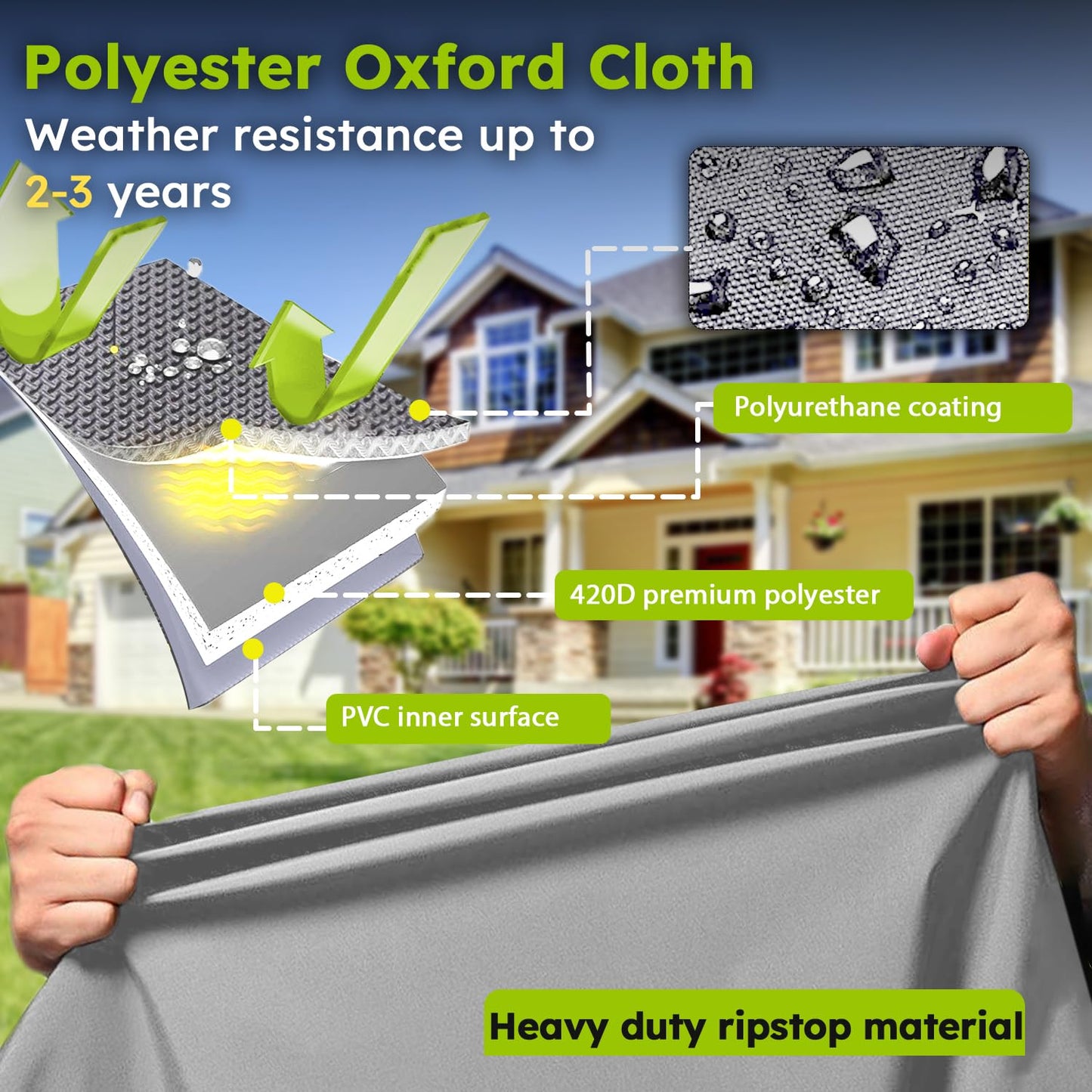 Cement Mixer Cover for 4–5 Cu.Ft Mixers, Heavy Duty 600D Oxford Concrete Mixer Cover, Waterproof & Dustproof Outdoor Cement Mixer Cover, Portable Mud Mixers Cover with Reflective Strips.