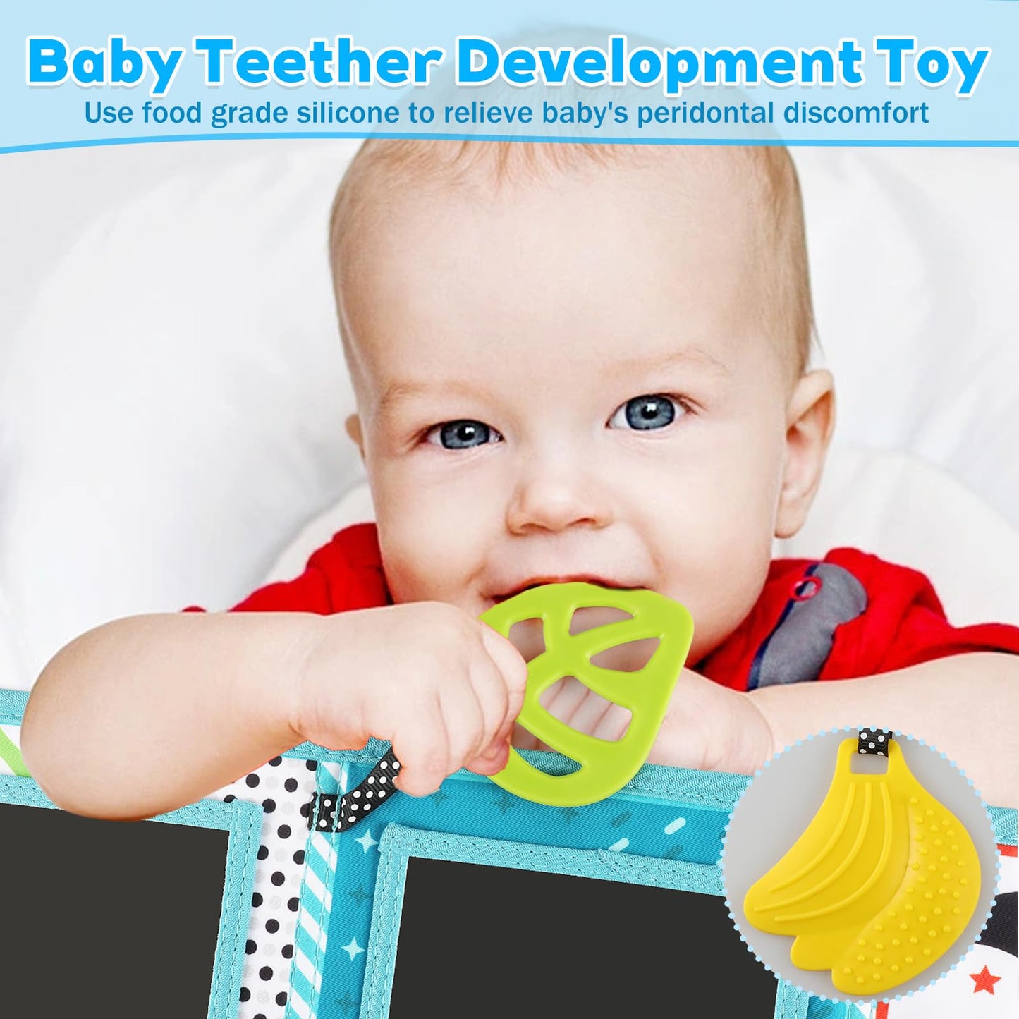 victob Baby Toys 0-6 Months - Tummy Time Baby Mirror Infant Toys - High Contrast Baby Toy for Newborn - Montessori Sensory Toy 0 2 3 4 5 6-12 Months Boy Girl Shower Gifts