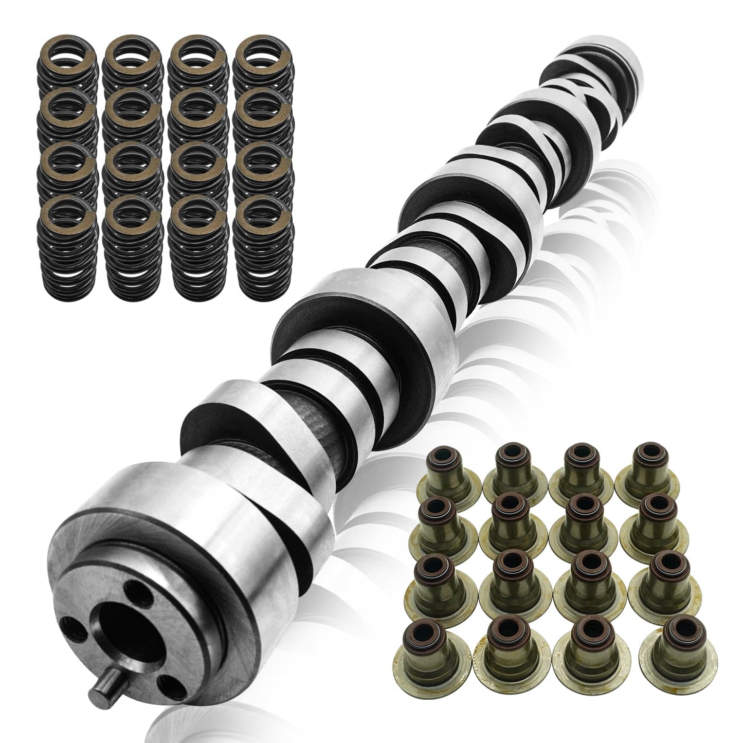 E1840P Sloppy Mechanics Stage 2 Cam Camshaft Kit for Chevy/GM LS LS1 LS2 LQ4 LQ9 4.8L 5.3L 5.7L 6.0L 6.2L Includes E-1840P Camshaft / PAC1218 Springs / 12482063 Seals