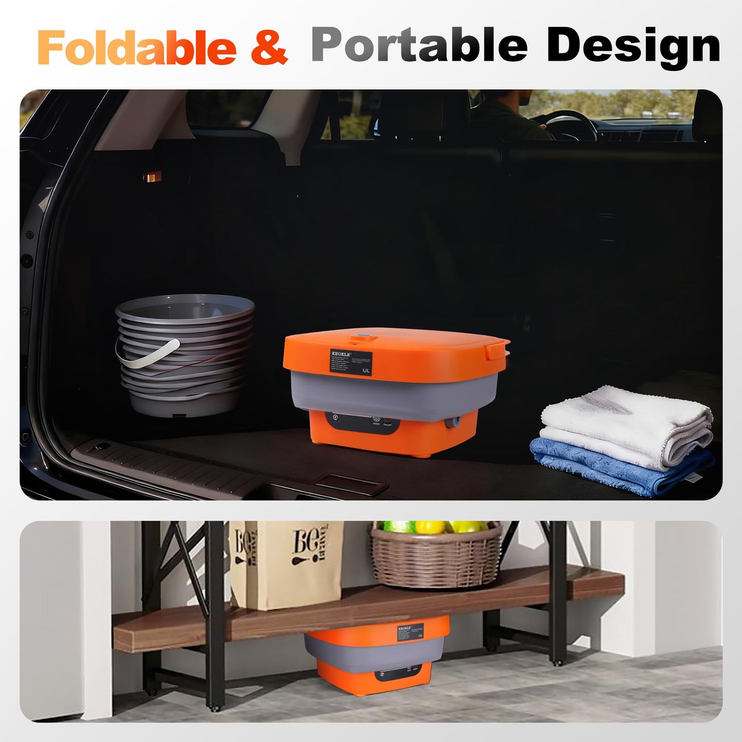 KEOKLE Portable Pressure Washer Cordless with Tank 4.5Gal,Electric Pressure Washer 4000mAh Battery Powered Max Pressure 750PSI,5-in-1 Nozzle, 15FT Hose for Flower Watering Car and Pet Cleaning
