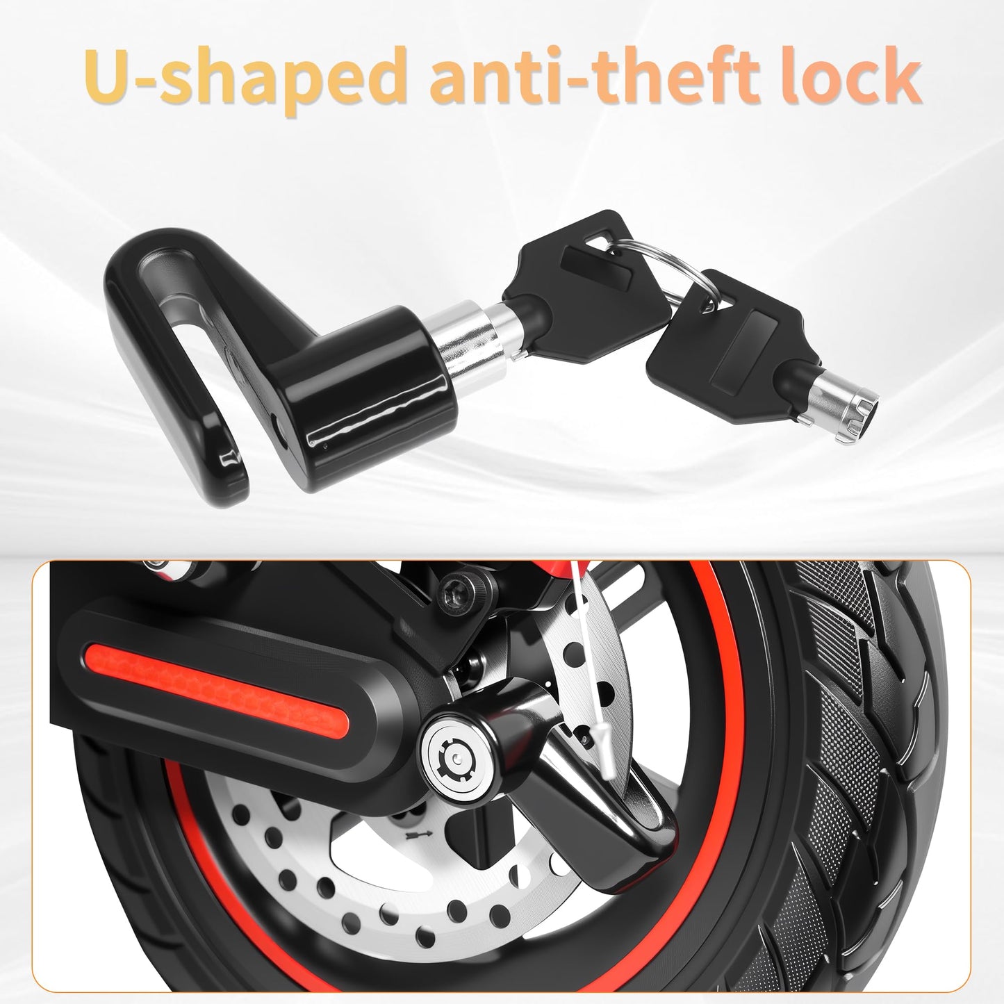 YOQO Electric Scooter Adults 25 Miles Long Range 10" Solid Tires E-Scooter with APP Control 500W Motor Dual Braking System Cruise Control Portable Folding Design for Adults Teens Commuting