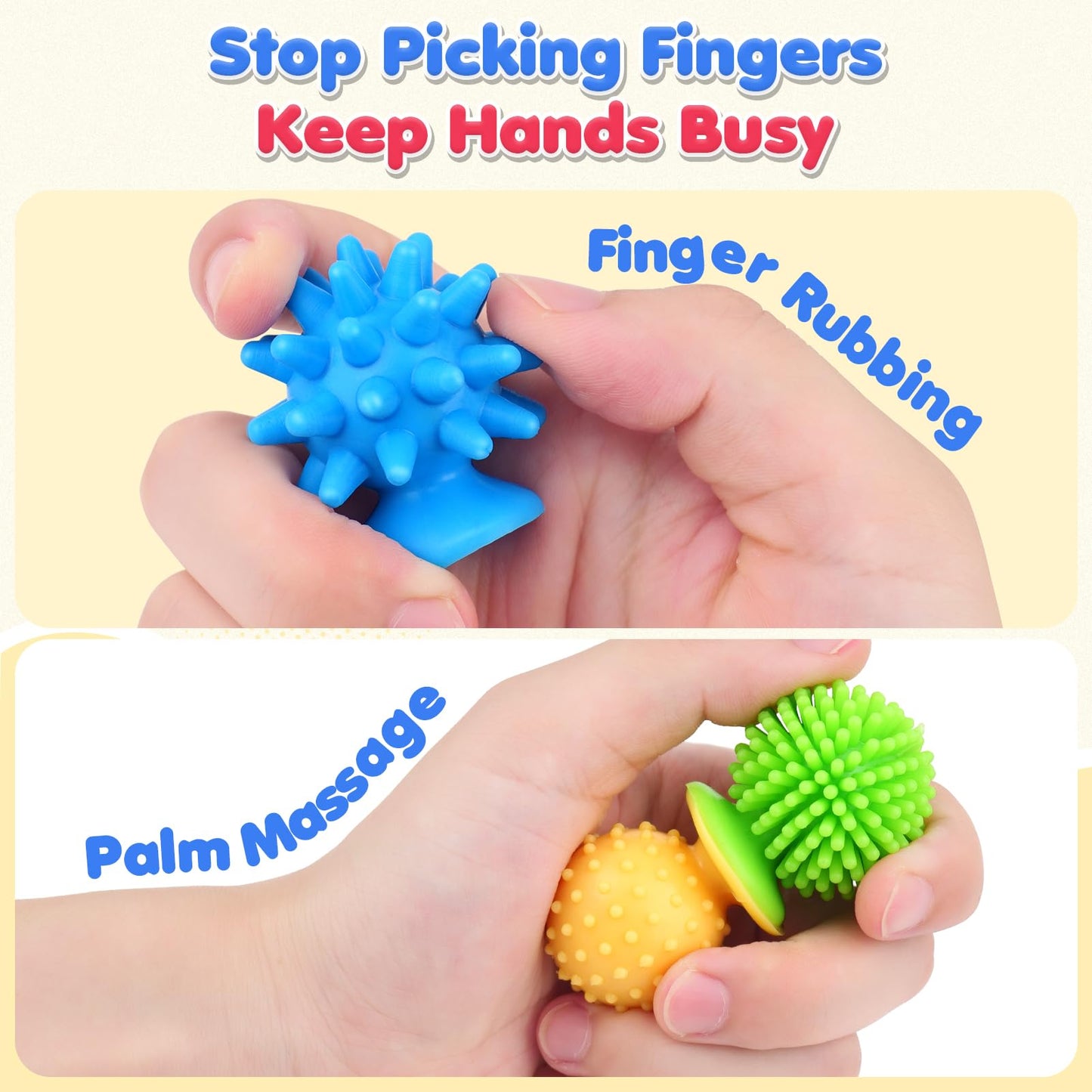 Sensory Fidget Toys Kids Adults: 16 Pack Textured Suction Toy - Sensory Toys for Autism Kids Calming - Quiet Fidgets for Classroom Prize - Travel Essentials Road Trip Activities for Girls Boys Gifts