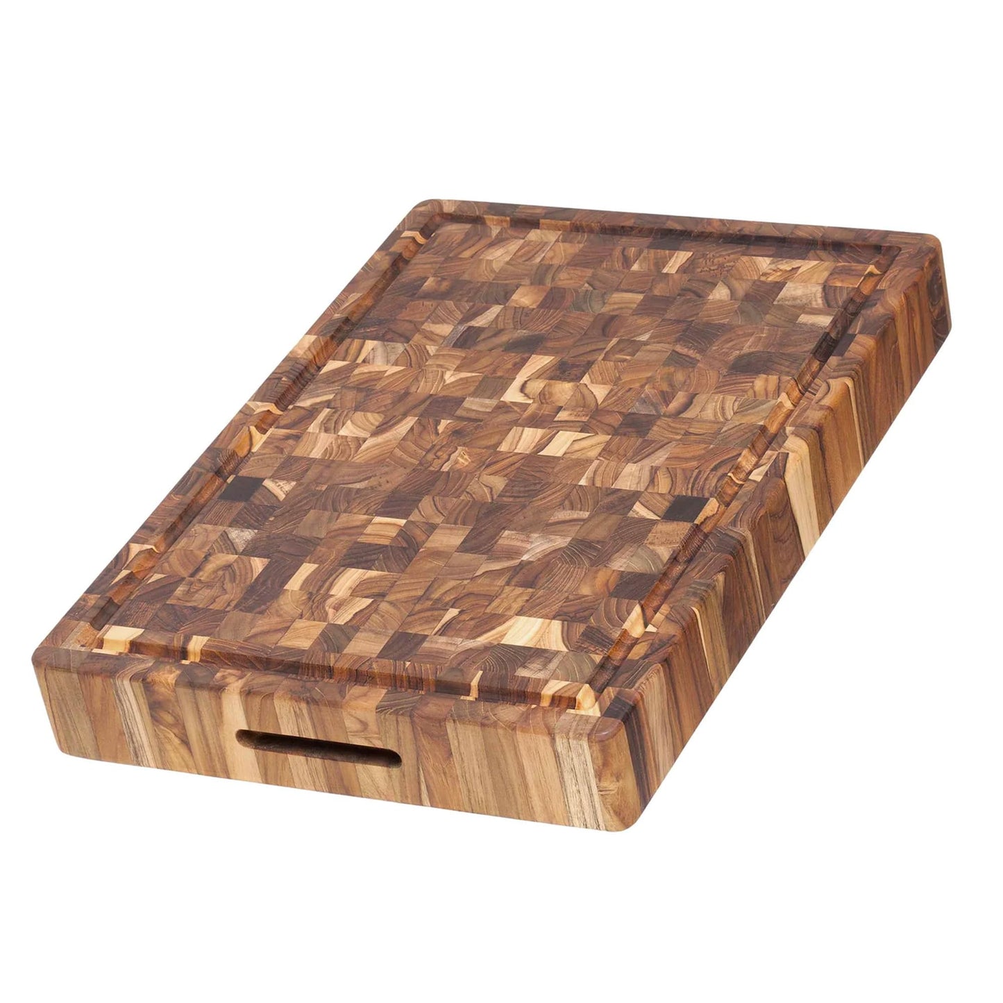 Teakhaus Butcher Block Carving Board - Large Extra Thick Cutting Board with Juice Groove - Holiday Gift Ideas for Men and Women - Gift-Ready End Grain Wood, Knife Friendly - FSC Certified