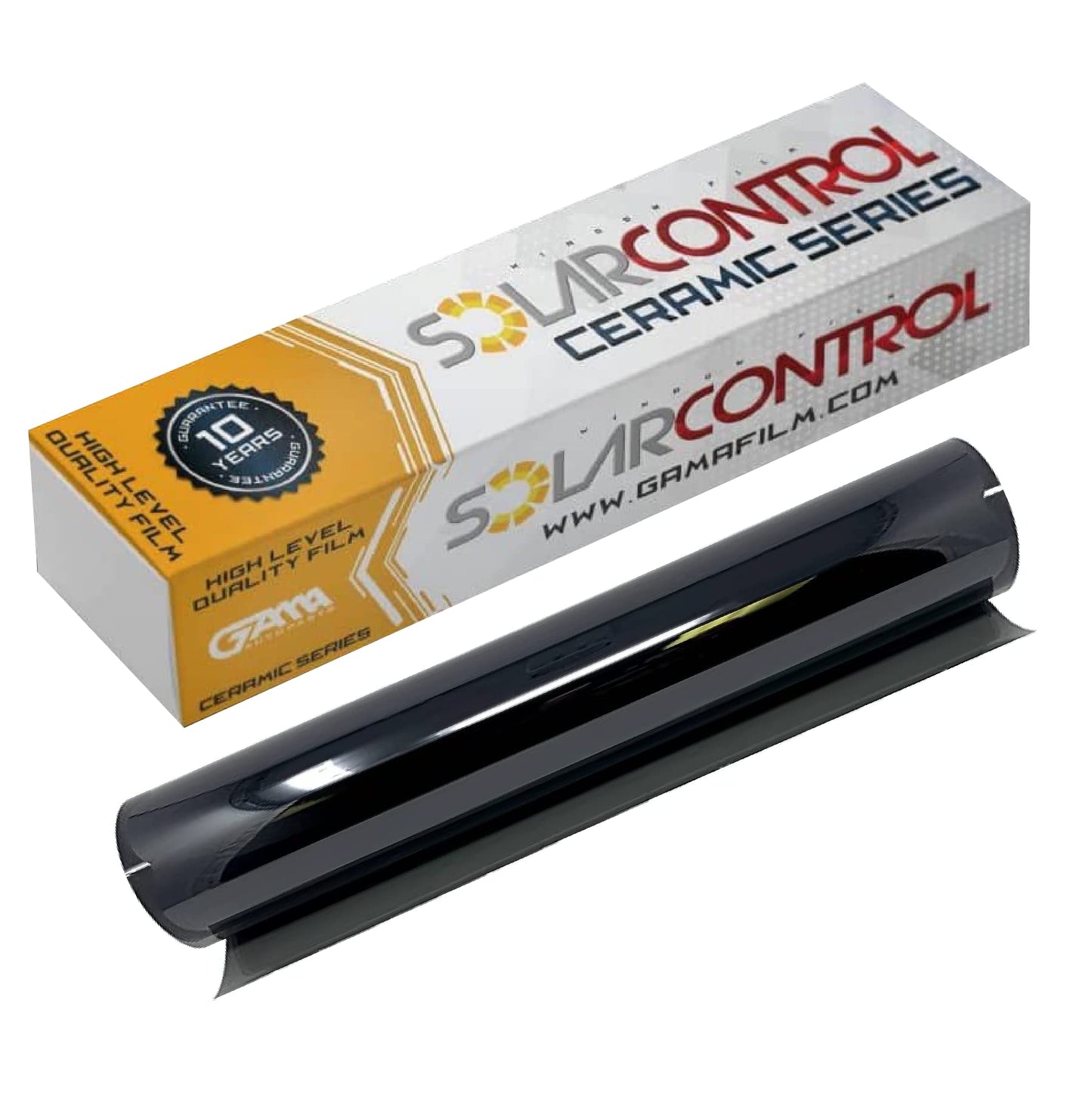 SOLARCONTROL Window Tint Car Film 2PLY 100% UV Rejection 40" X 100FT Nano Ceramic Shade Roll Universal Fit Privacy Sun Block and Scratch Resistant 90% Infra-red Rejection IRR (35% Medium Shade)