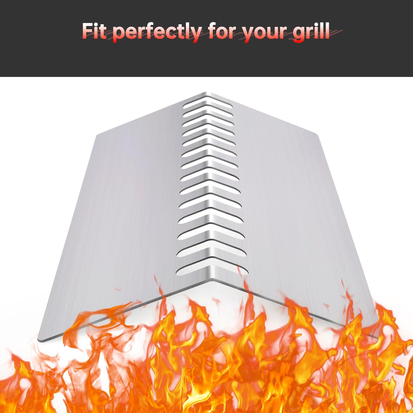 Cozilar 9MM 16517 Grill Grate 16GA Grill Heat Plates Shield for 16631 16520 Bull Grill Replacement Parts 16516, BBQ Bull Angus 4 Burner 47628 47629, Bull Outlaw 26038 26039, Steer Premium 69008, 87049