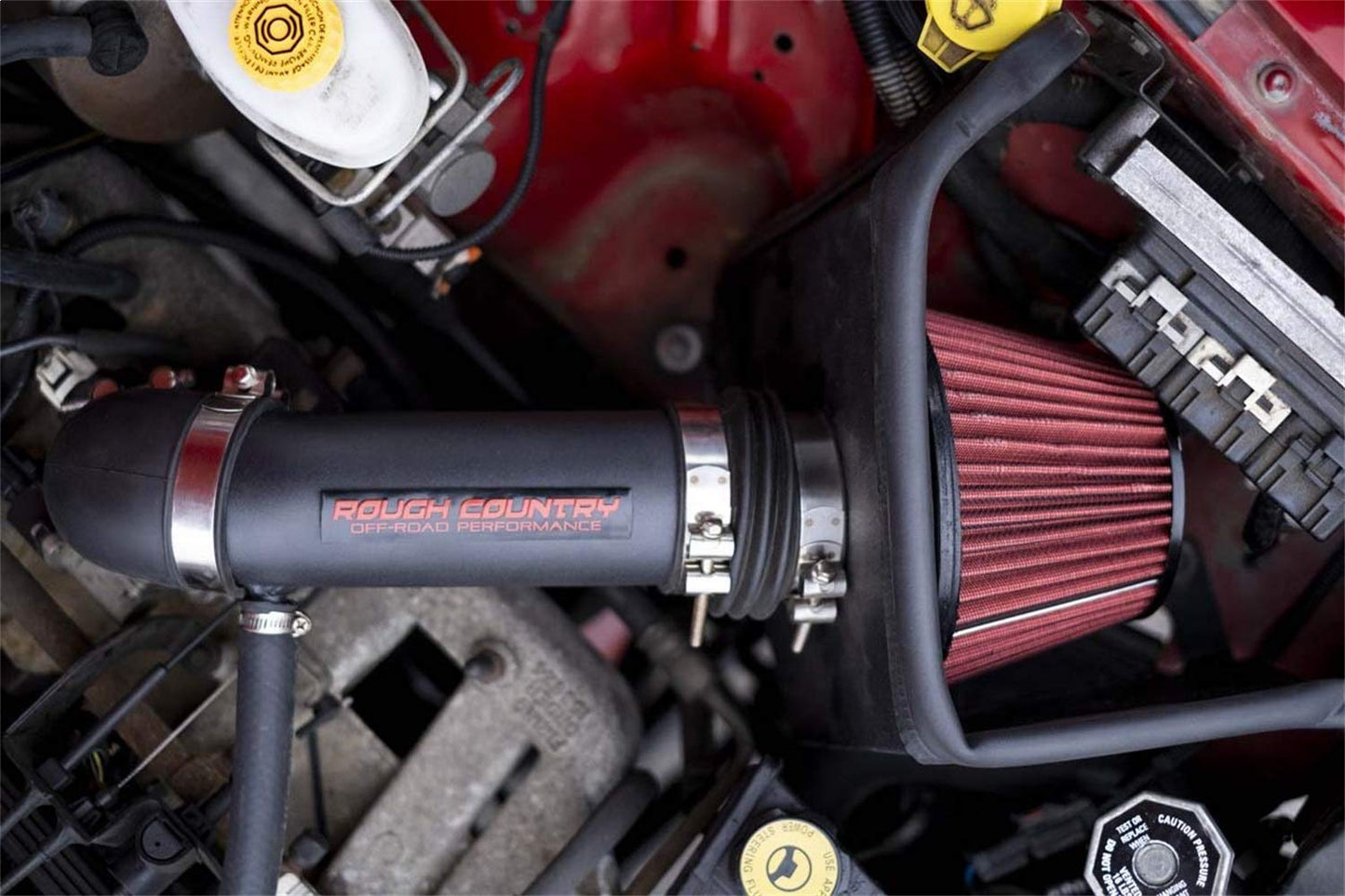 Rough Country Cold Air Intake for Chevy Silverado & GMC Sierra 1500 (2014-2018) 5.3L/6.2L - Increases Horsepower, Towing Power & Acceleration