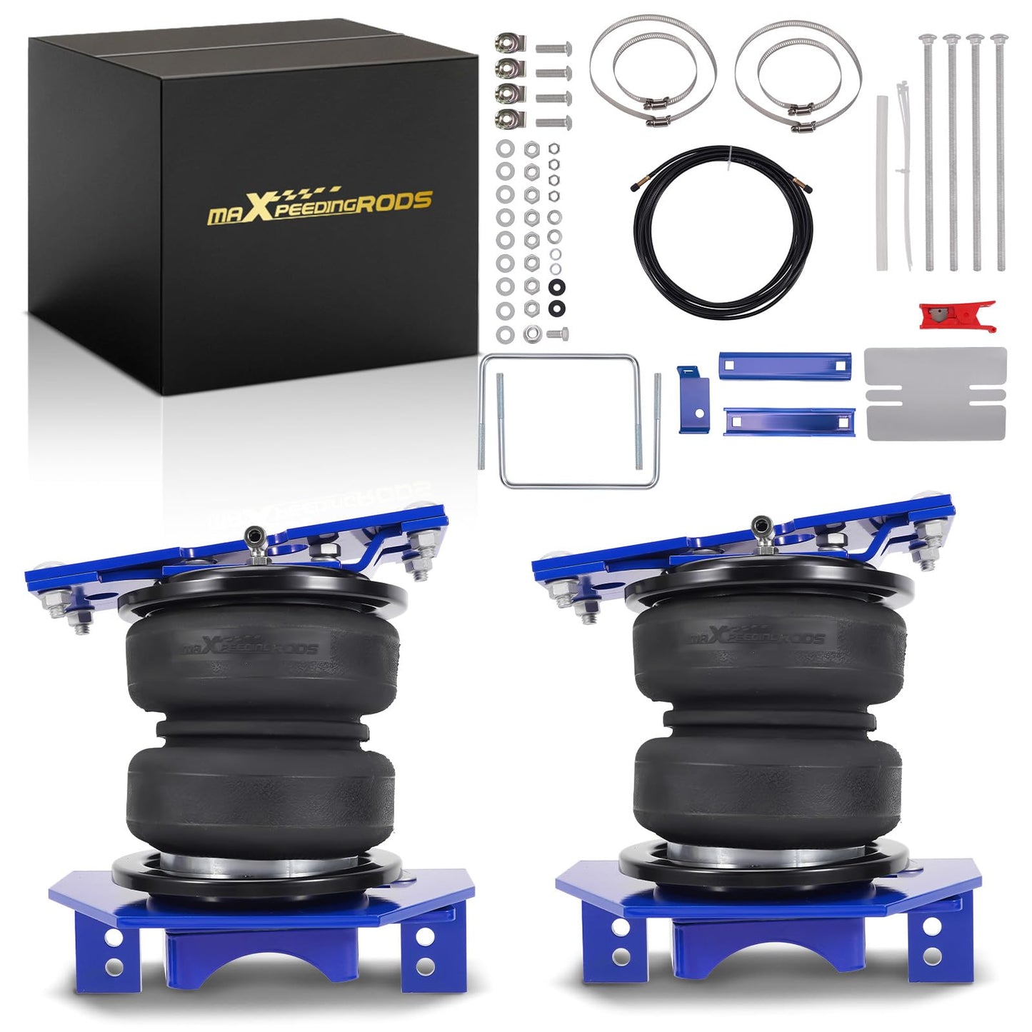maXpeedingrods 5000 lbs Rear Air Suspension Bag Kit for Ford F-250-F-350 Super Duty Pickup SRW 4WD 2023-2025 Air Ride Leveling Kit w/Jounce Bumper
