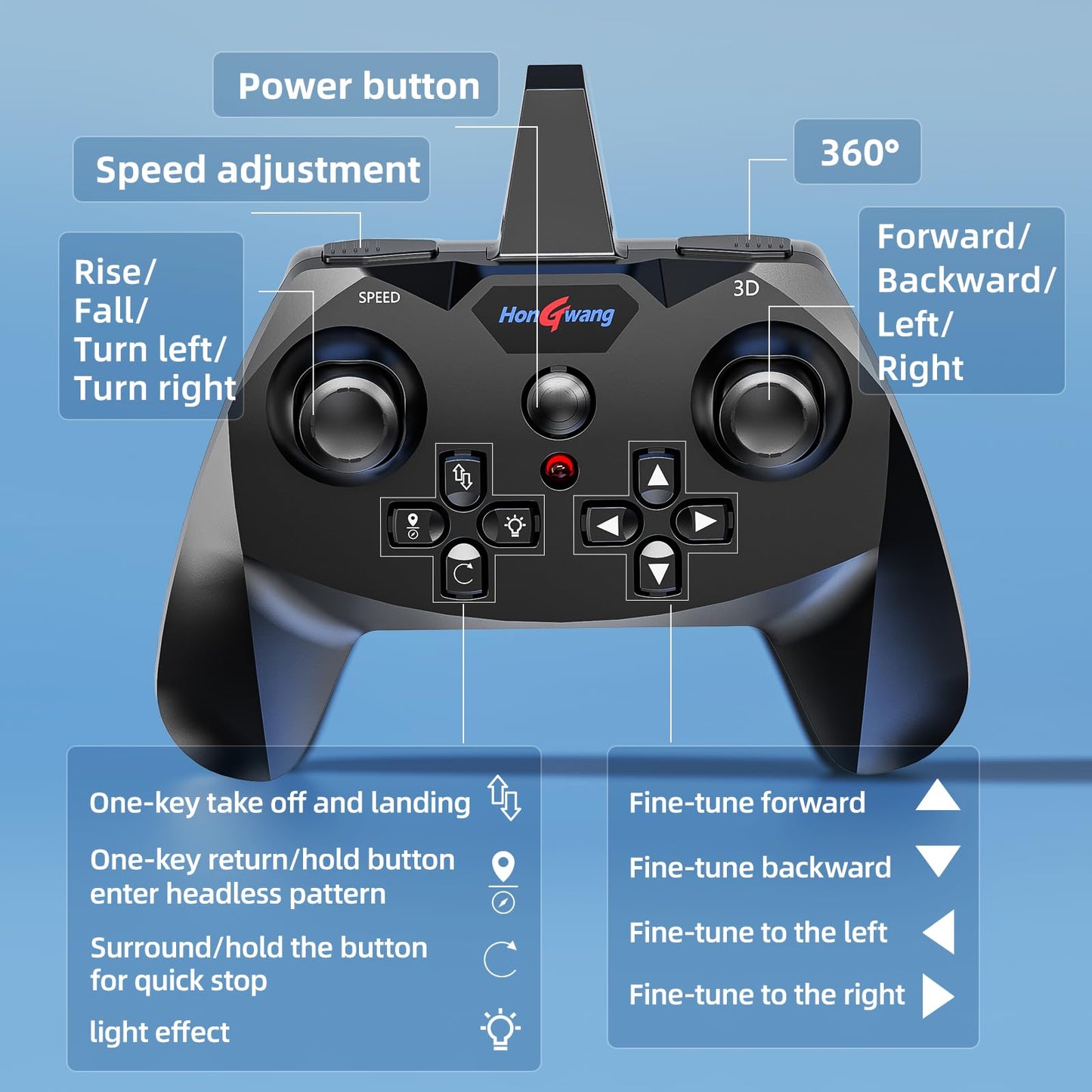 MSKOLER Foam Remote Control Airplane for Kids 8-12, 2.4 GHz RC Plane with Colorful Lights, 360° Flips & Stunt Roll, RC Airplane Toy for Boys and Girls Ages 8-16, Boy Toy for Kids and Adults