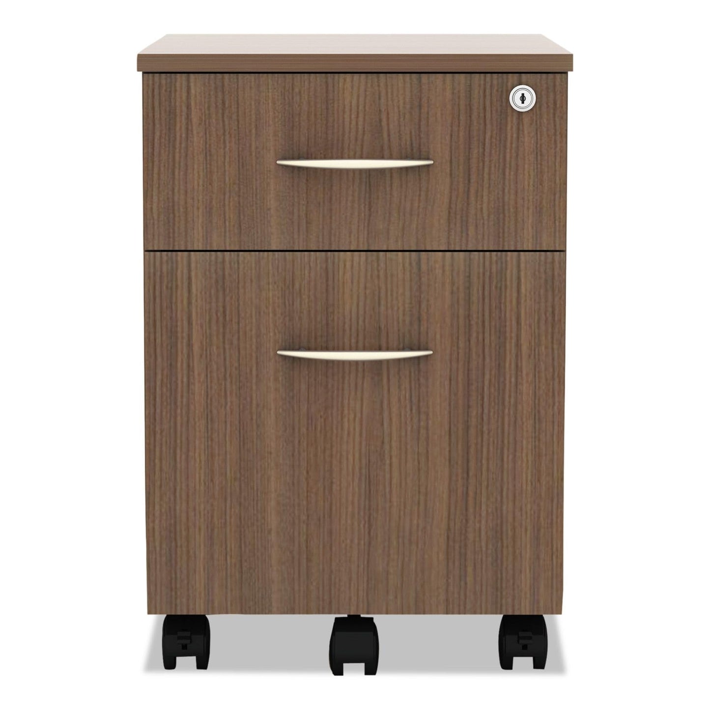 Alera ALE Valencia Series Mobile Box/File Pedestal, 15 7/8 x 19 1/8 x 22 7/8, Walnut