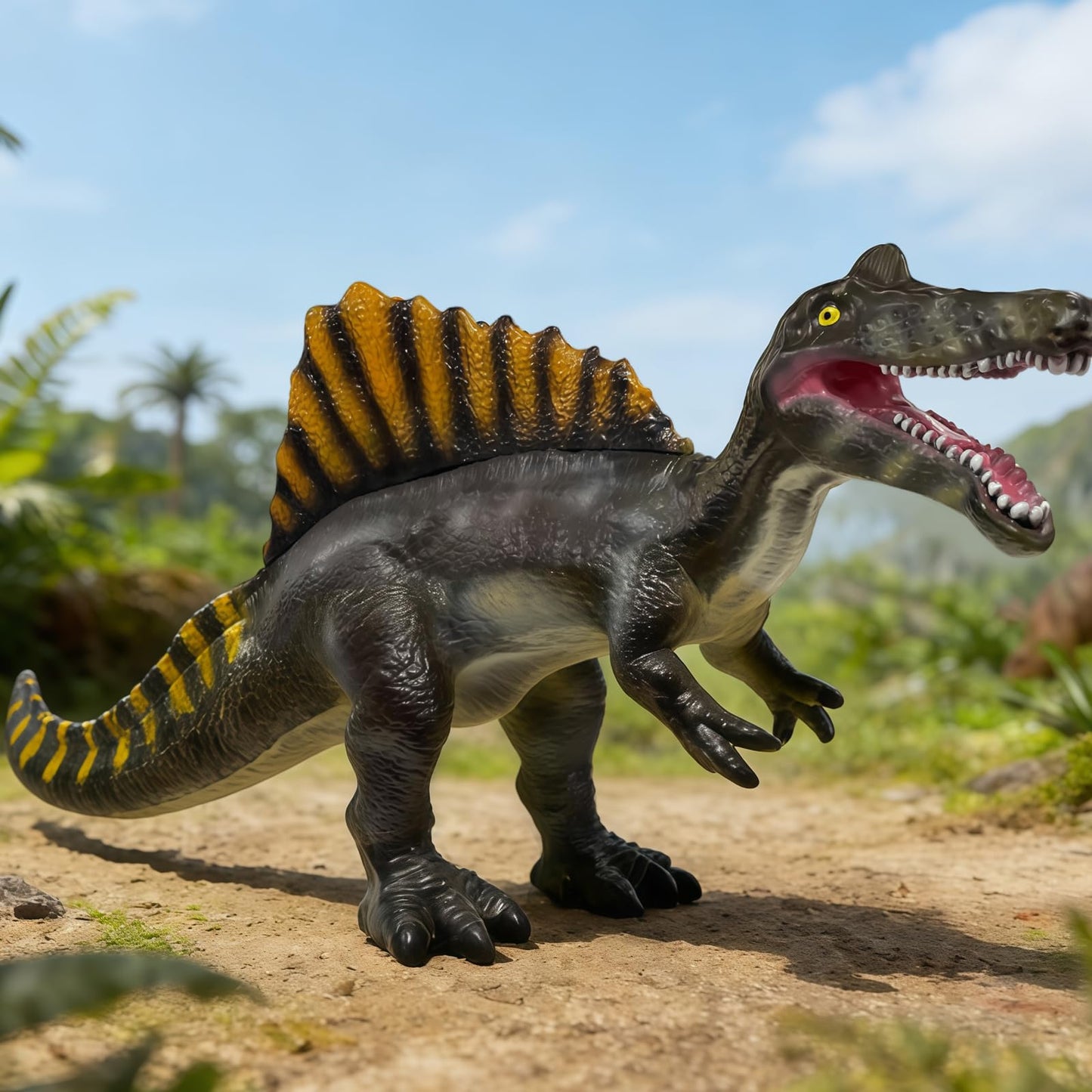 YONGJULE Large Dinosaur Toys- 27.5" Spinosaurus Soft Dinosaur Toys for Kids 3-5, Big Inflatable Dino for Boys Girls, Toddler Party Favors Birthday Gifts