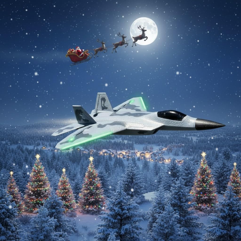 Akargol Rc Plane Jet Extra 3 Battery, Remote Control Airplane 2025 Christmast Gift- New Planes Model Led Light Aircraft Fighter Army Toy with Easy to Flying Toys for Boys and Girls