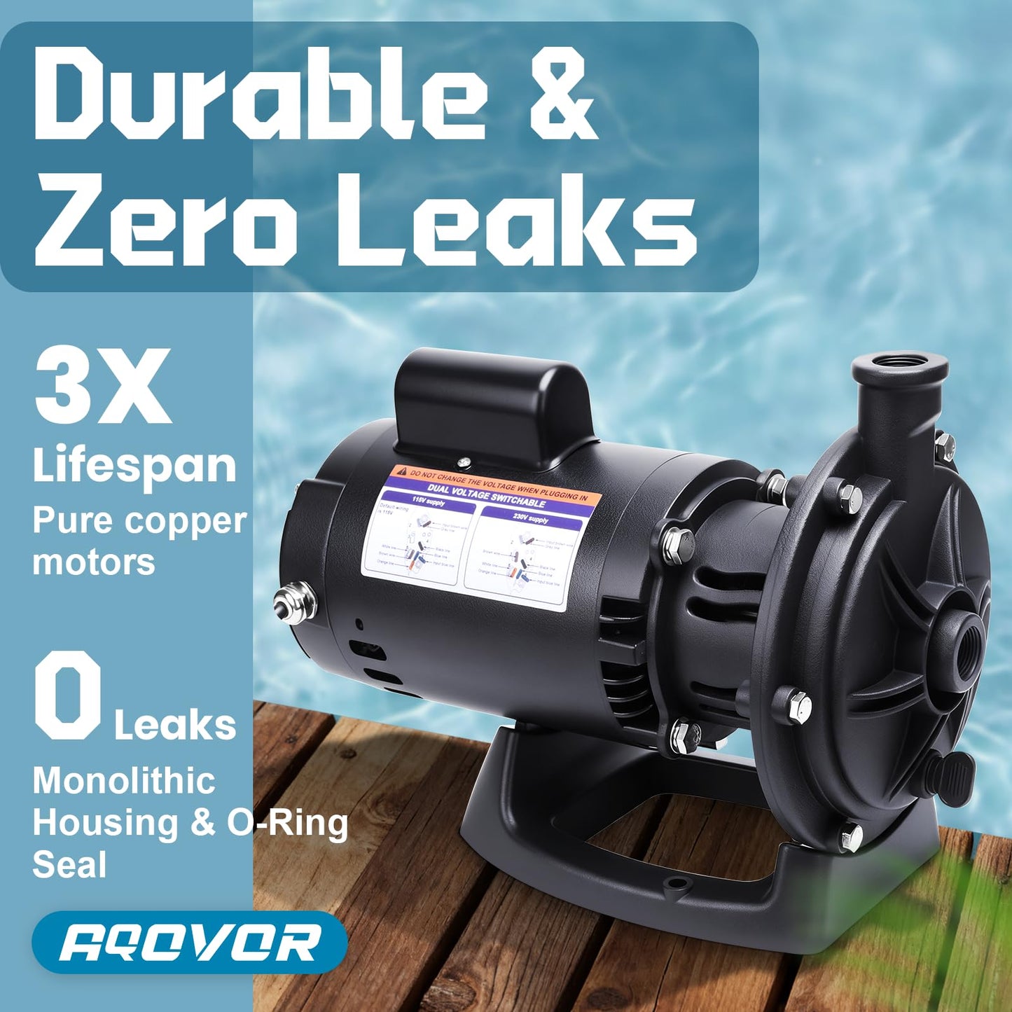 3/4 HP PB4-60 Booster Pump, Replace for polaris PB4-60 Pool Booster Pump, Fit for polaris 180 280 380 480 3900 Pressure Side Pool Cleaners, 115V/230V 60Hz Pure Copper Motor with Hose & Fittings