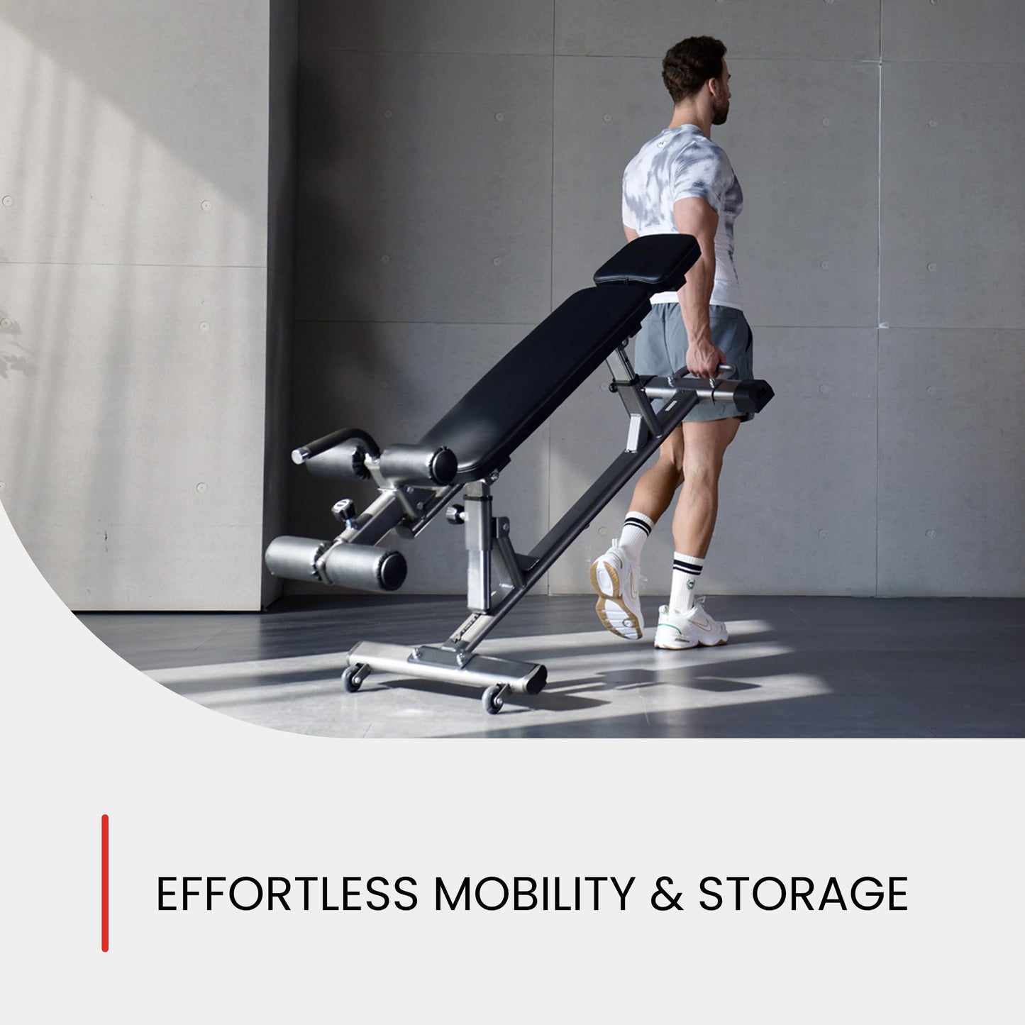 Finer Form Semi-Commercial Decline Sit Up and Flat Weight Bench. Adjustable Fitness Equipment and Exercise Bench for Abs, Crunches, and Strength Training. Great Workout Equipment for the Home Gym.