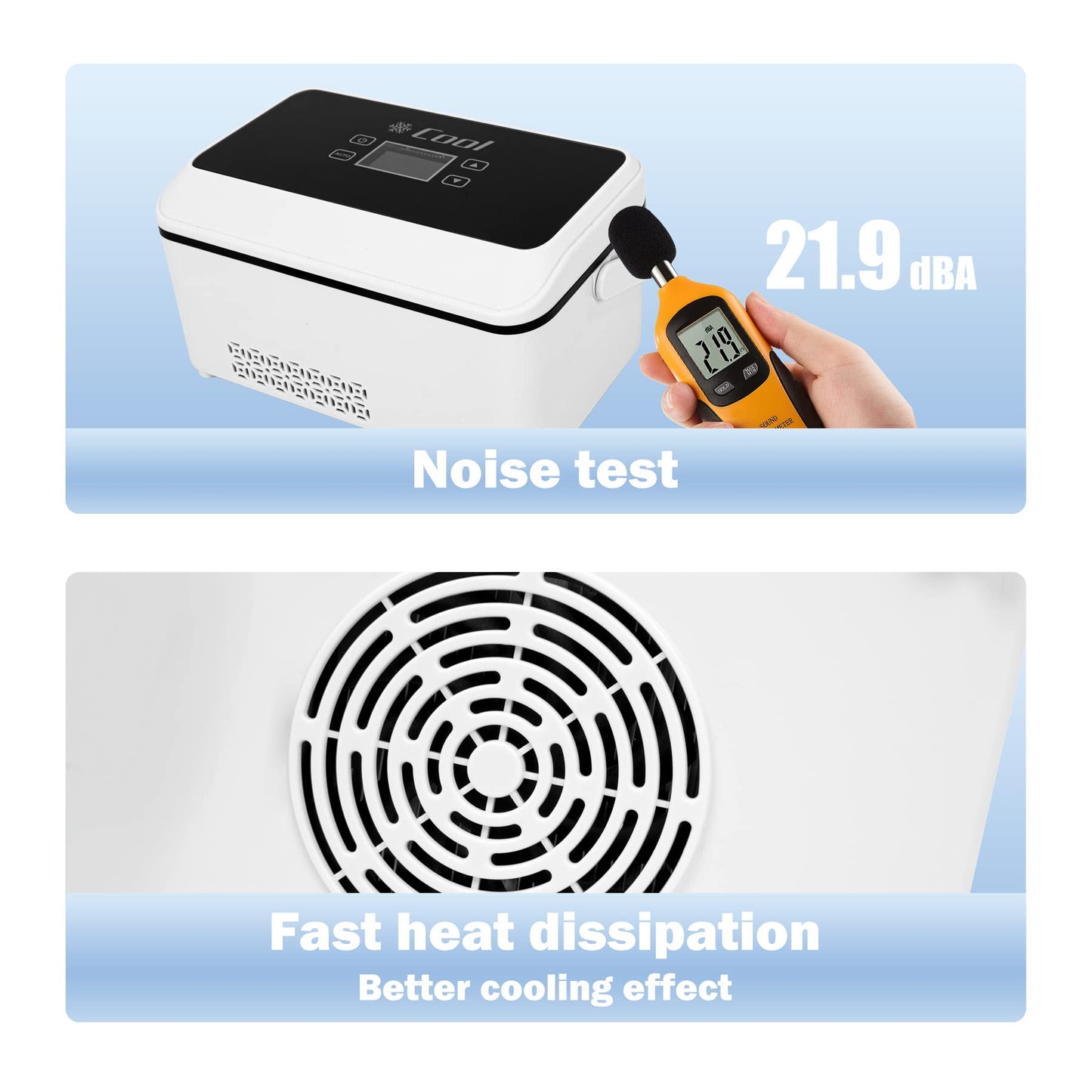 Sevenchip Insulin Cooler Box Insulin Pen Travel Cooler Mini Drug Refrigerator Case Diabetic Cooler Portable car Insulin Cooler Box USB Rechargeable LED Display (℉)