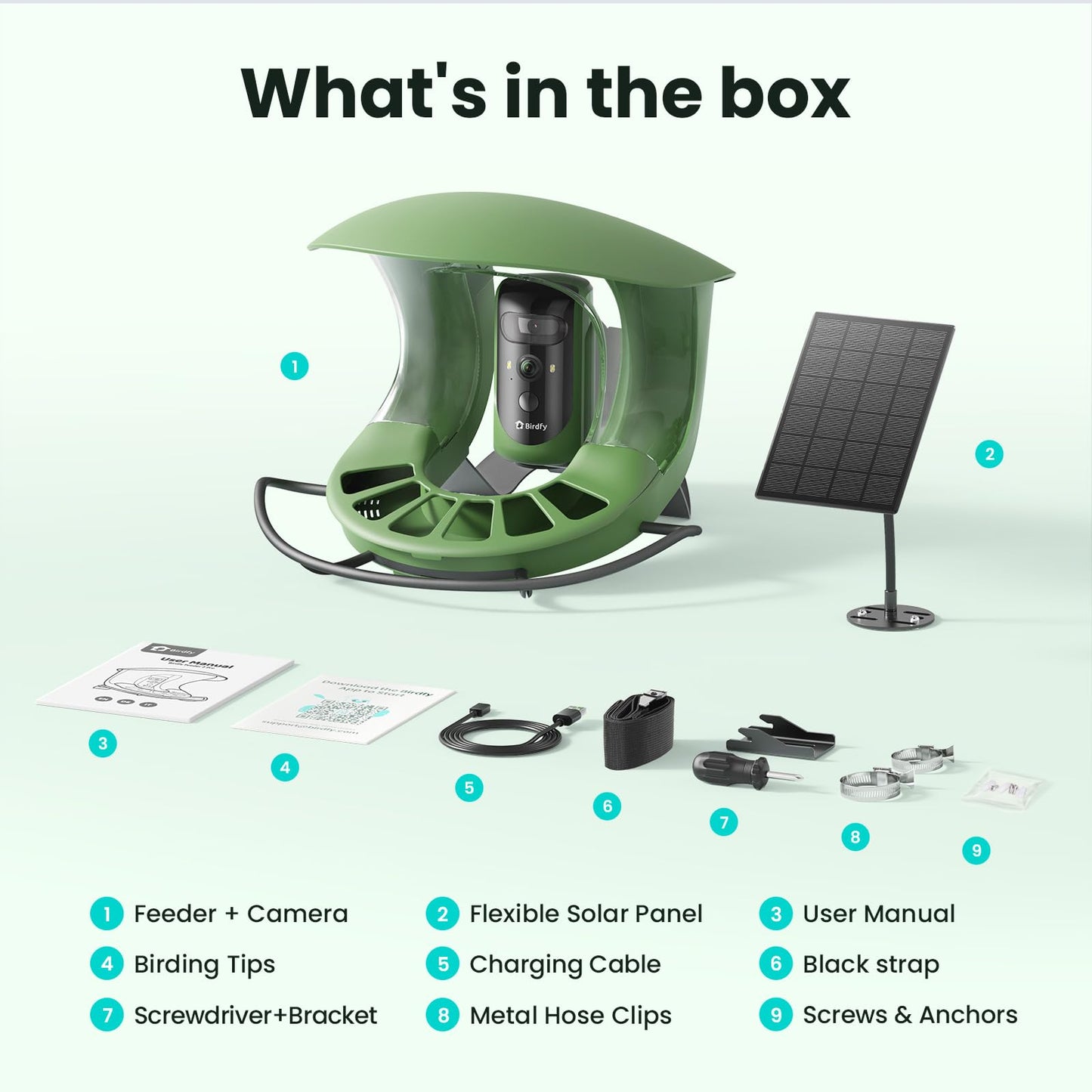 Birdfy 2 Smart Bird Feeder with Camera, AI Identifies Bird Species, Dual-Lens 2K Camera for Live Streaming & Close-Up Photos, Solar-Powered Backyard Birdwatching Gift