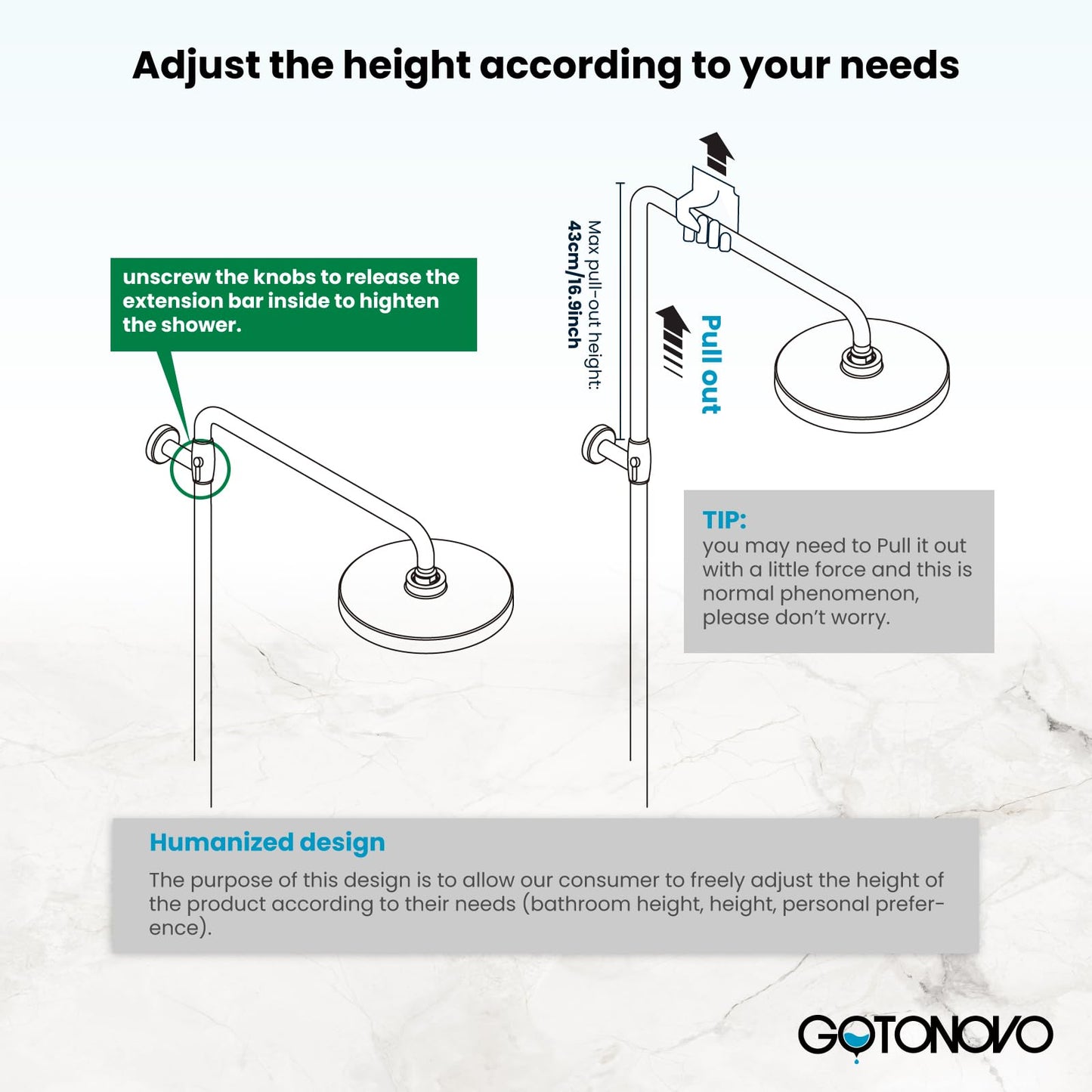 gotonovo Outside Shower Fixture Wall Mount Matte Black SUS 304 Stainless Steel Triple Function with Hand Sprayer and Tub Spout 8 Inch Rainfall Shower Head Shower faucet Set Bathroom Complete Set